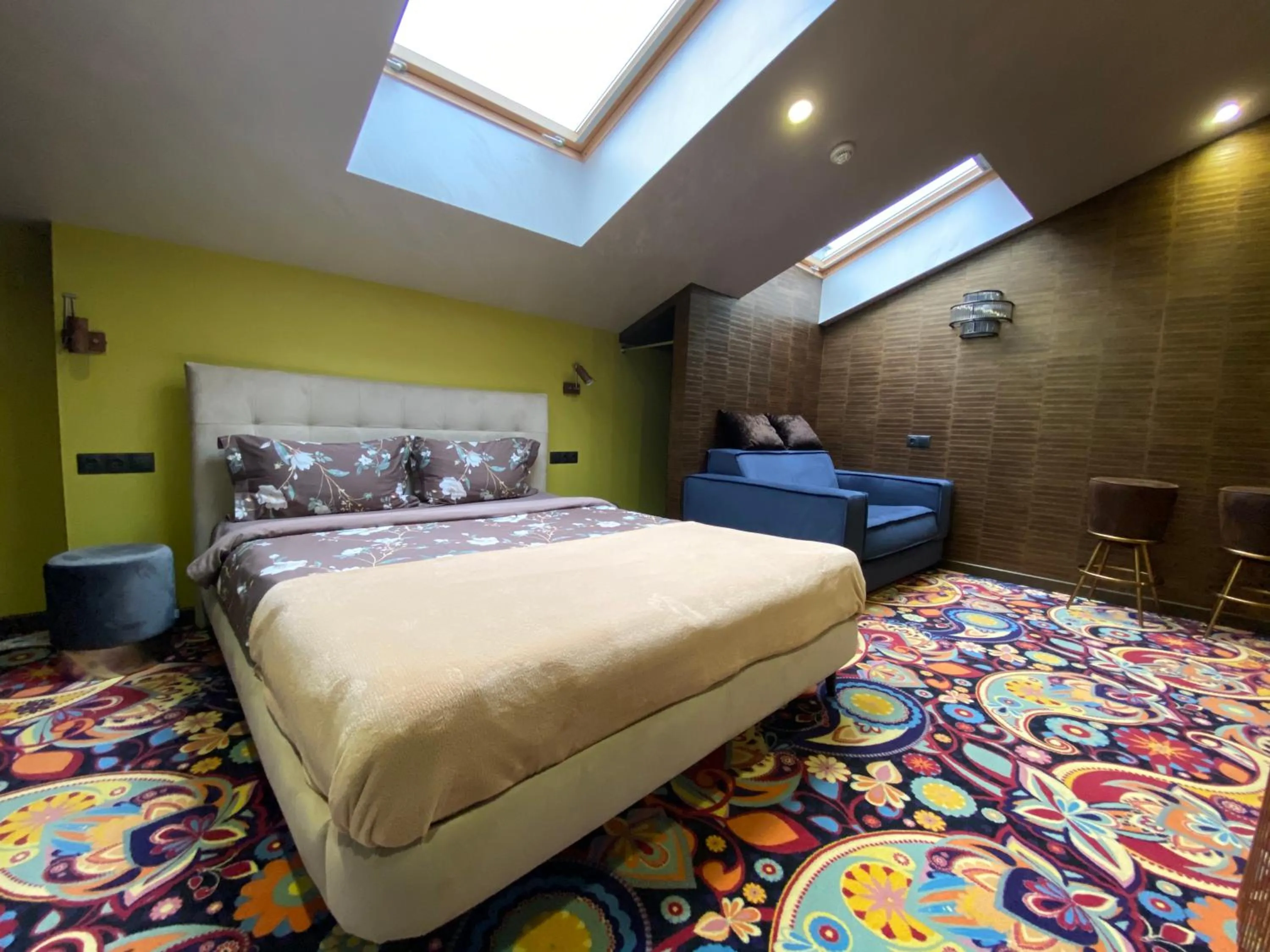 Bedroom, Bed in ArtApart Vozdvigenka