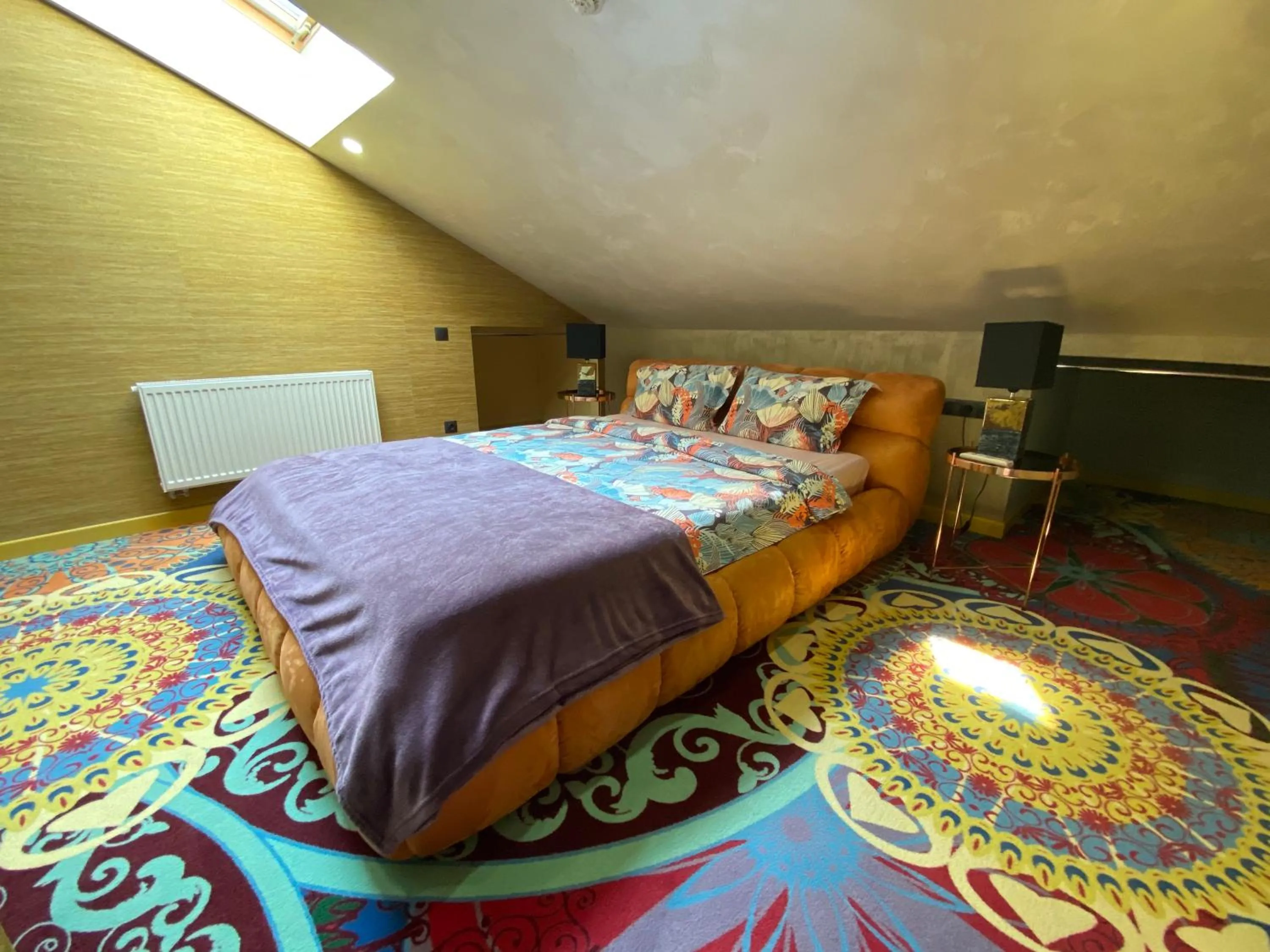 Bedroom, Bed in ArtApart Vozdvigenka