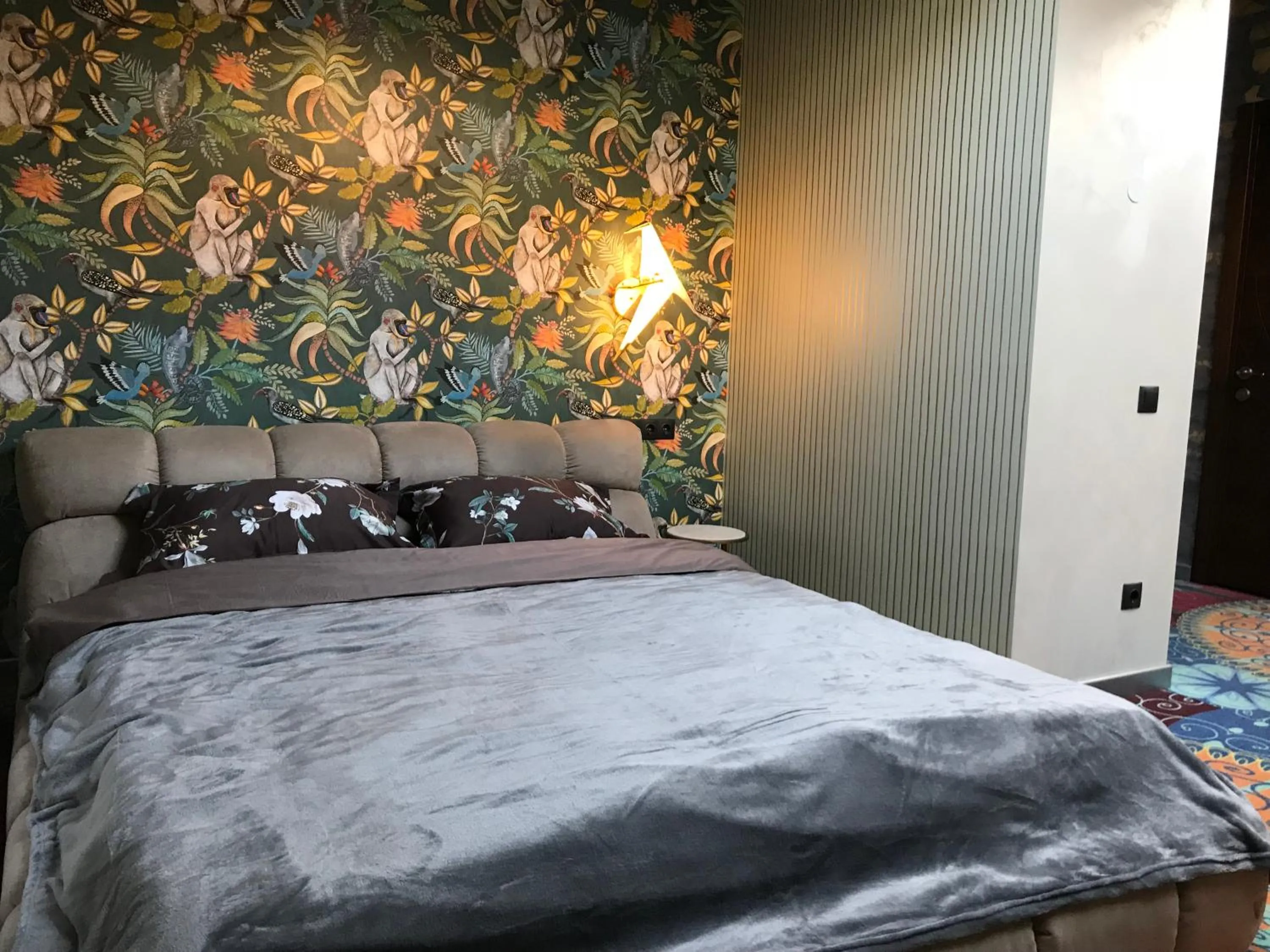 Bedroom, Bed in ArtApart Vozdvigenka