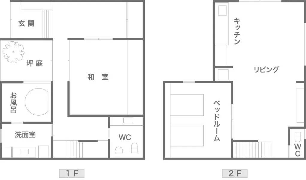 Floor plan in Kyoyado Usagi