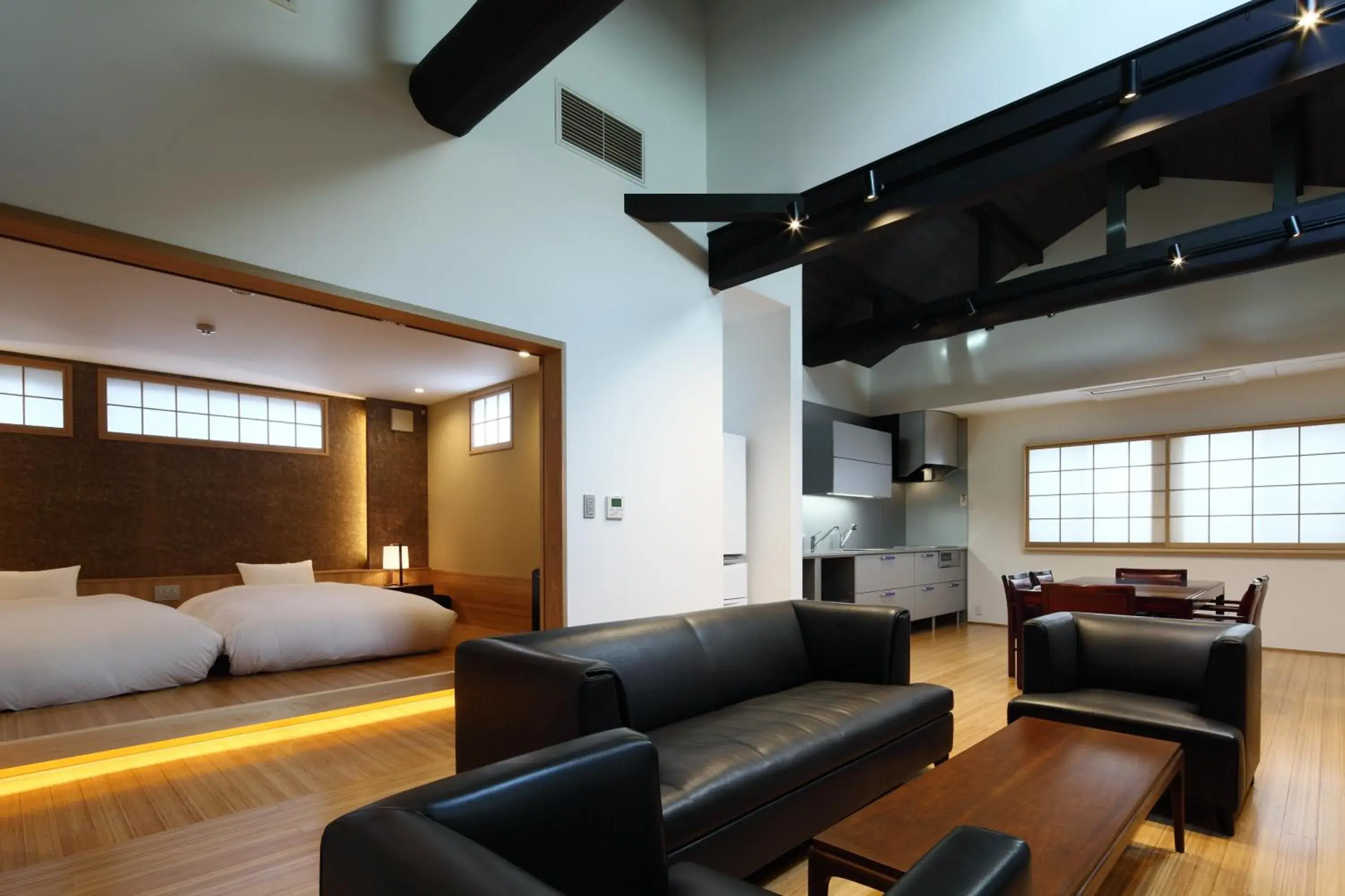 Living room, Bed in Kyoyado Usagi Living room, Bed in Kyoyado Usagi