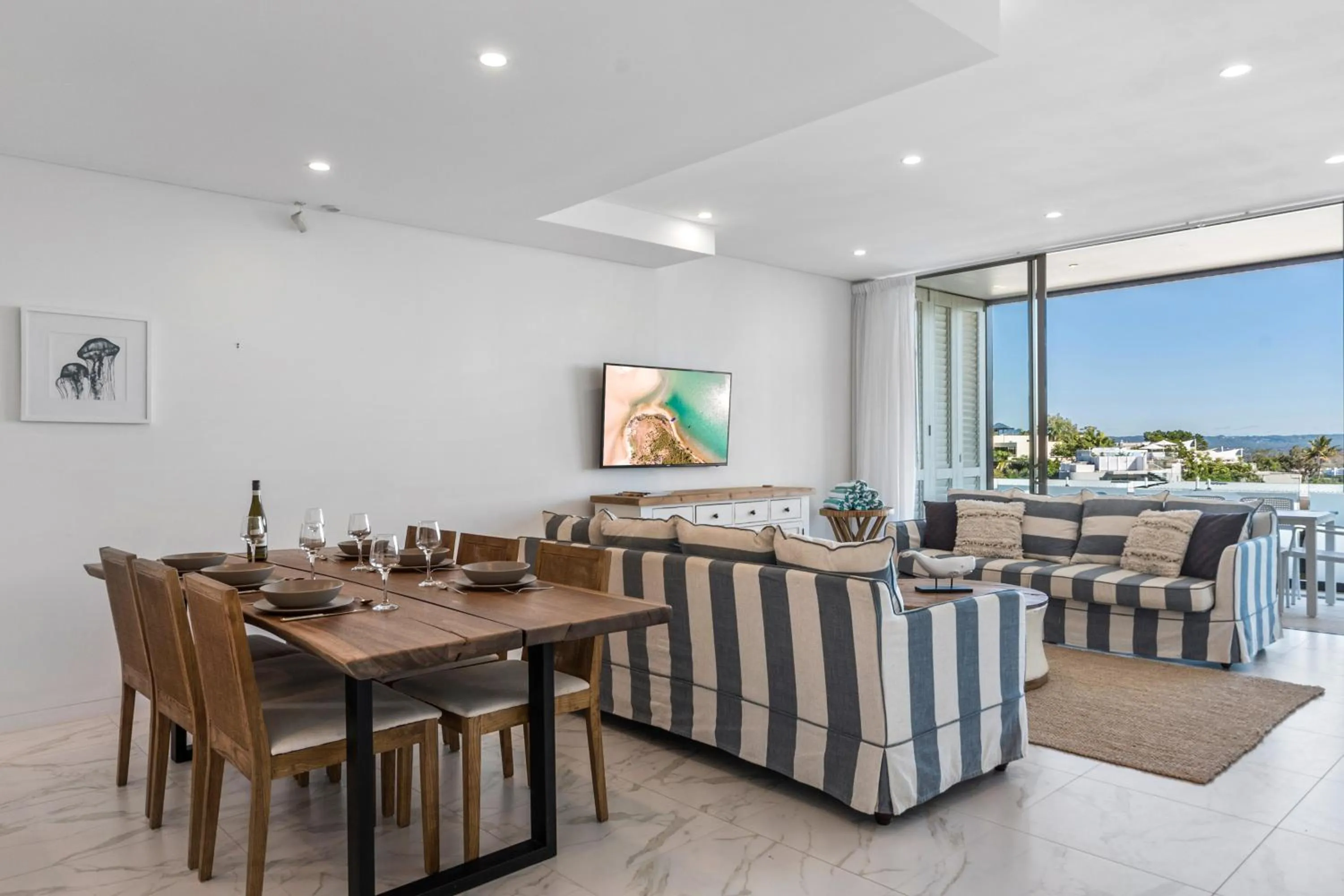Dining area in The Rise Noosa