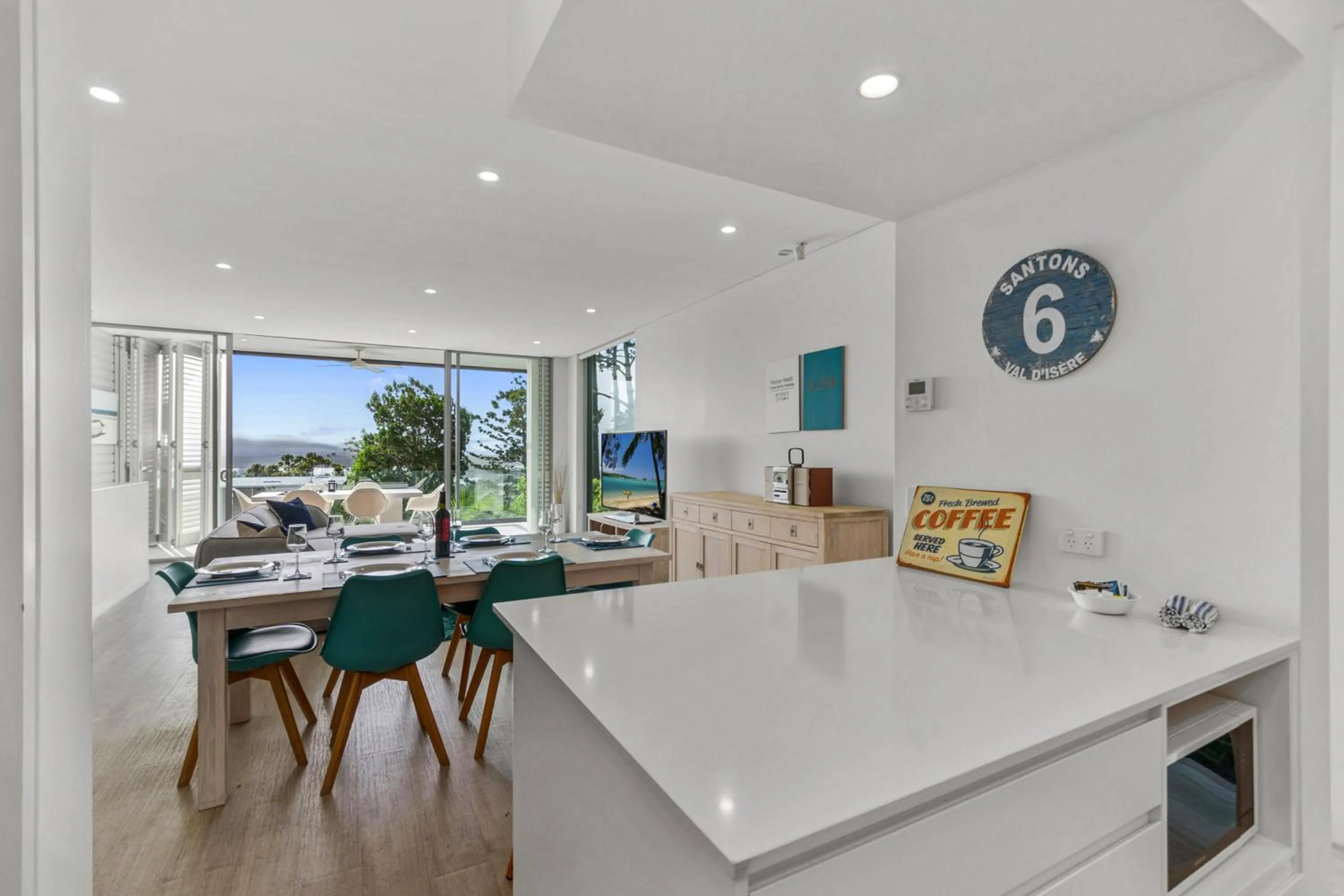 Dining area in The Rise Noosa
