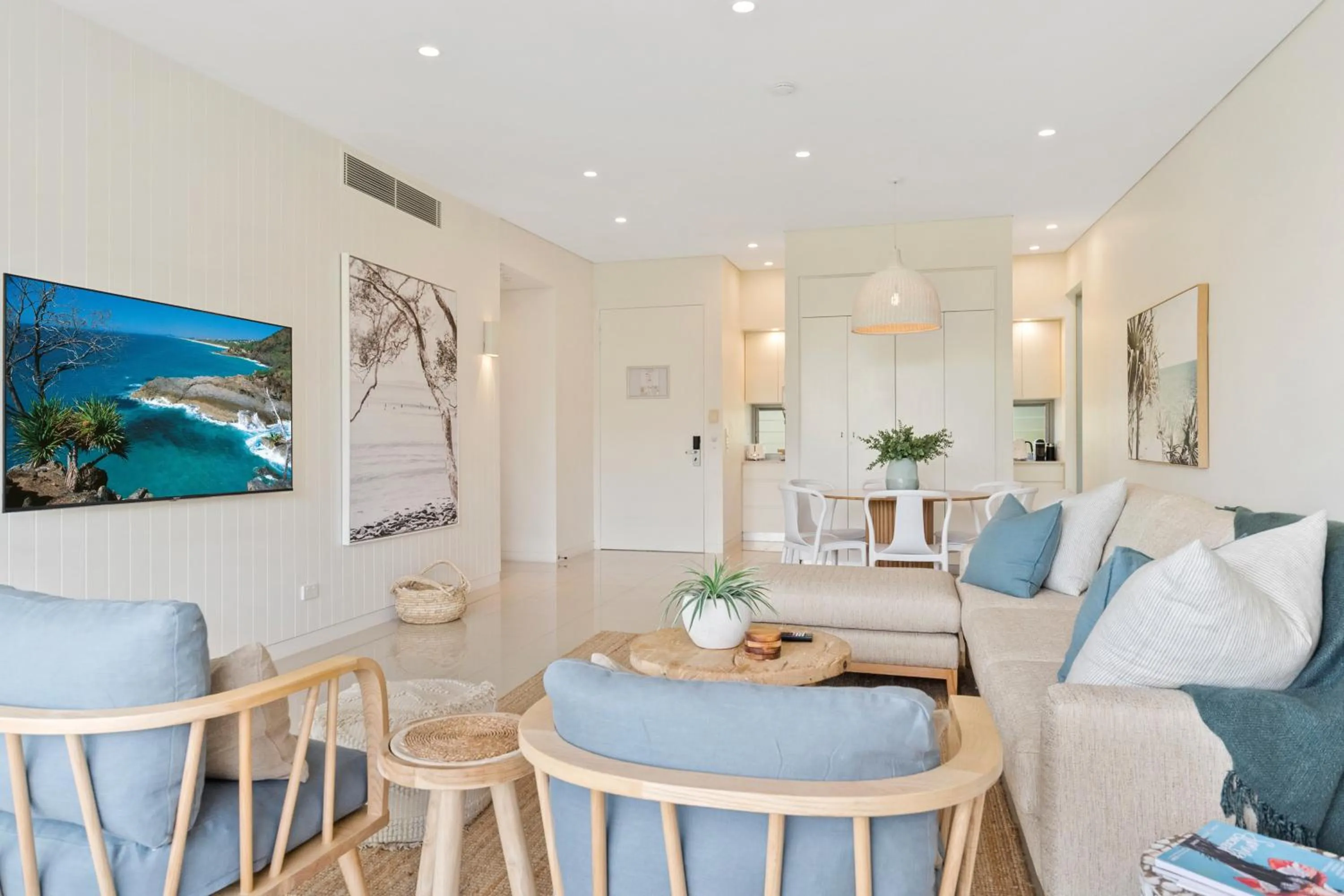 Living room in The Rise Noosa