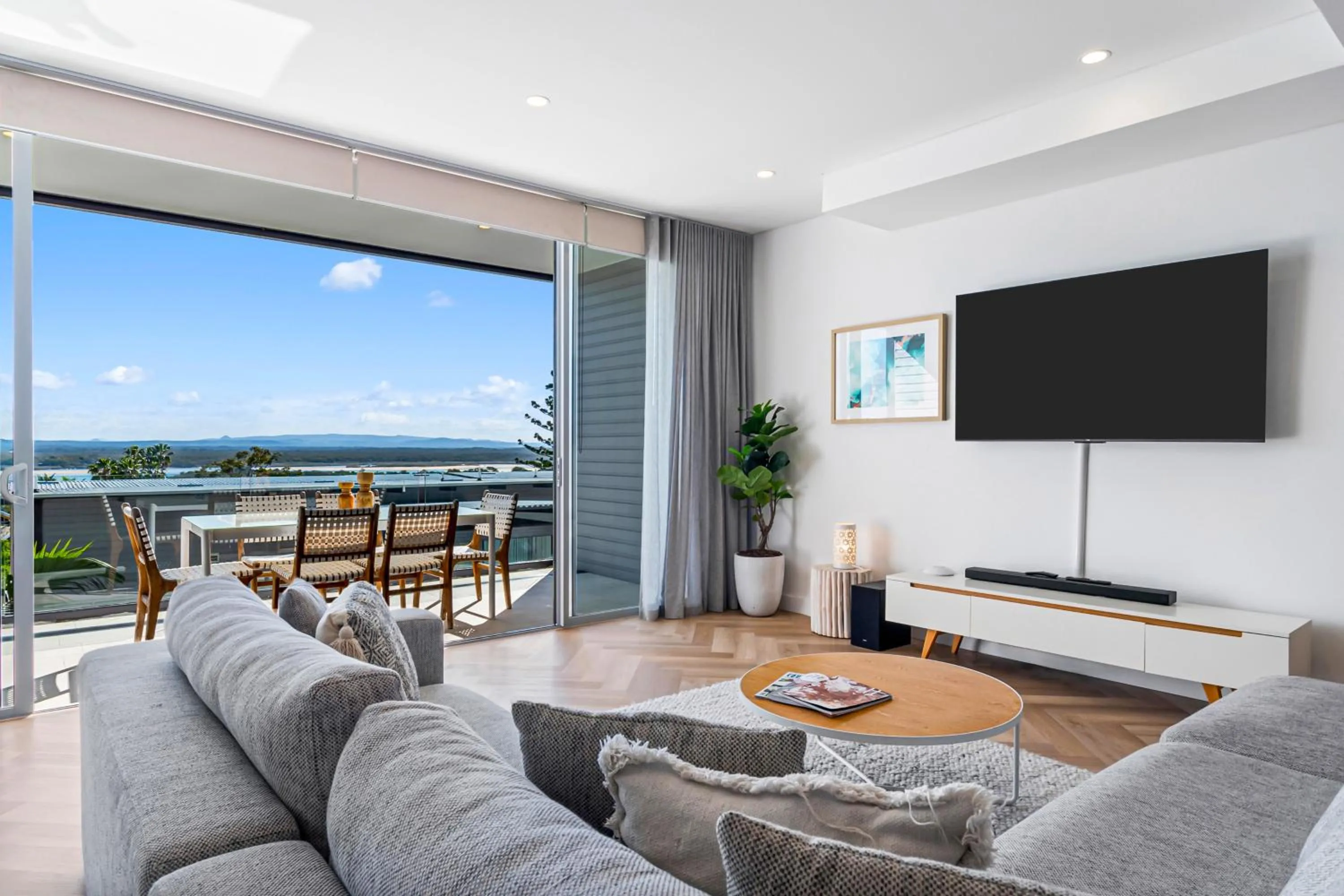 Living room in The Rise Noosa