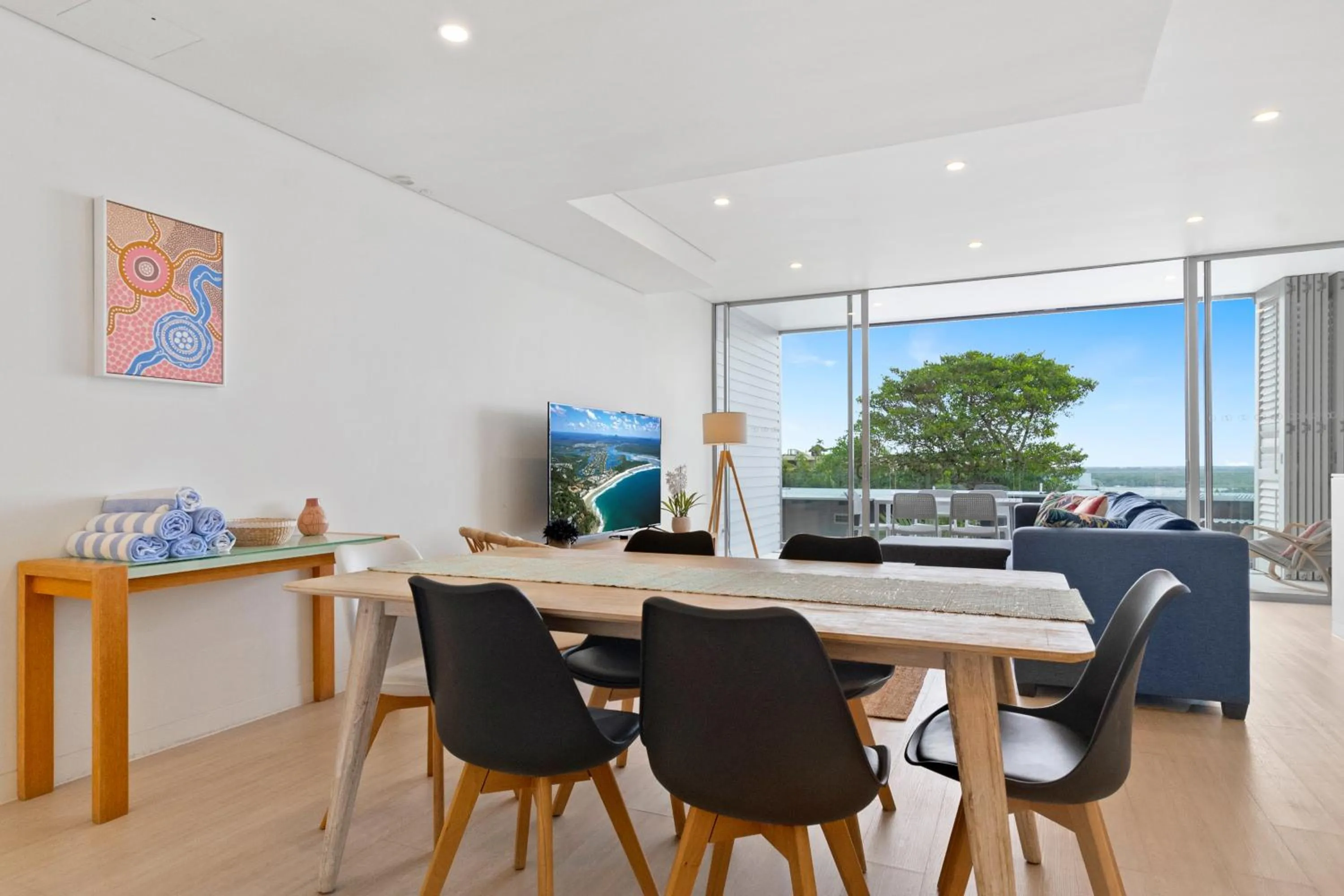 Living room in The Rise Noosa