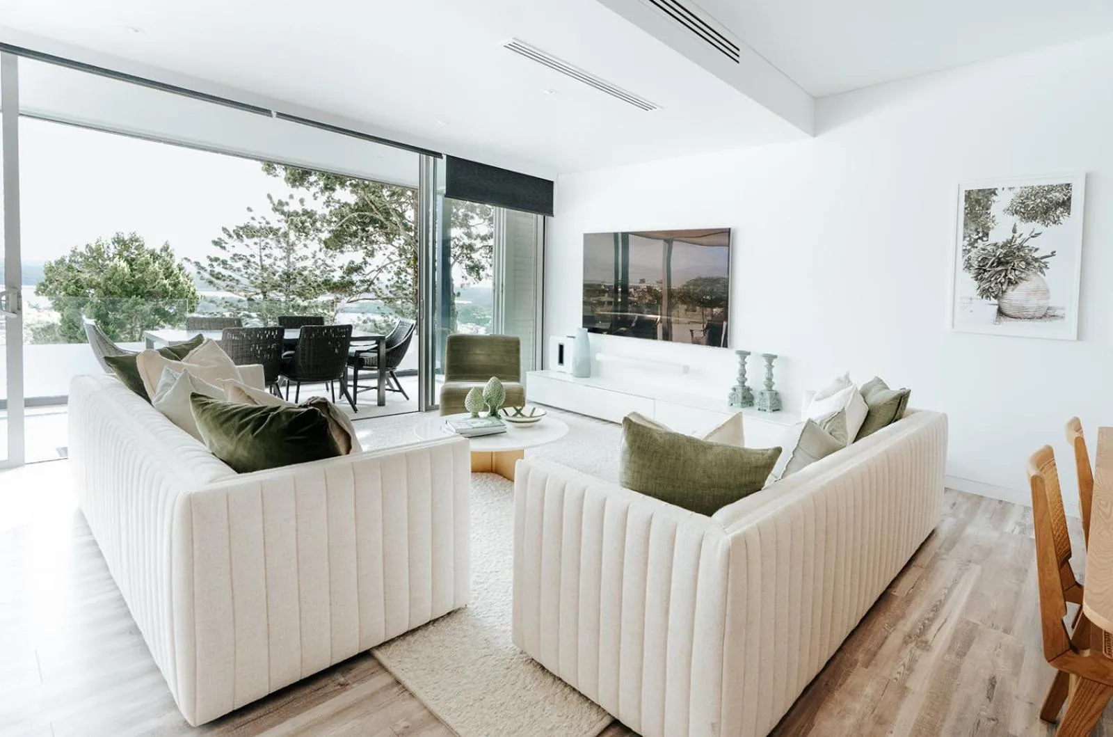 Living room in The Rise Noosa