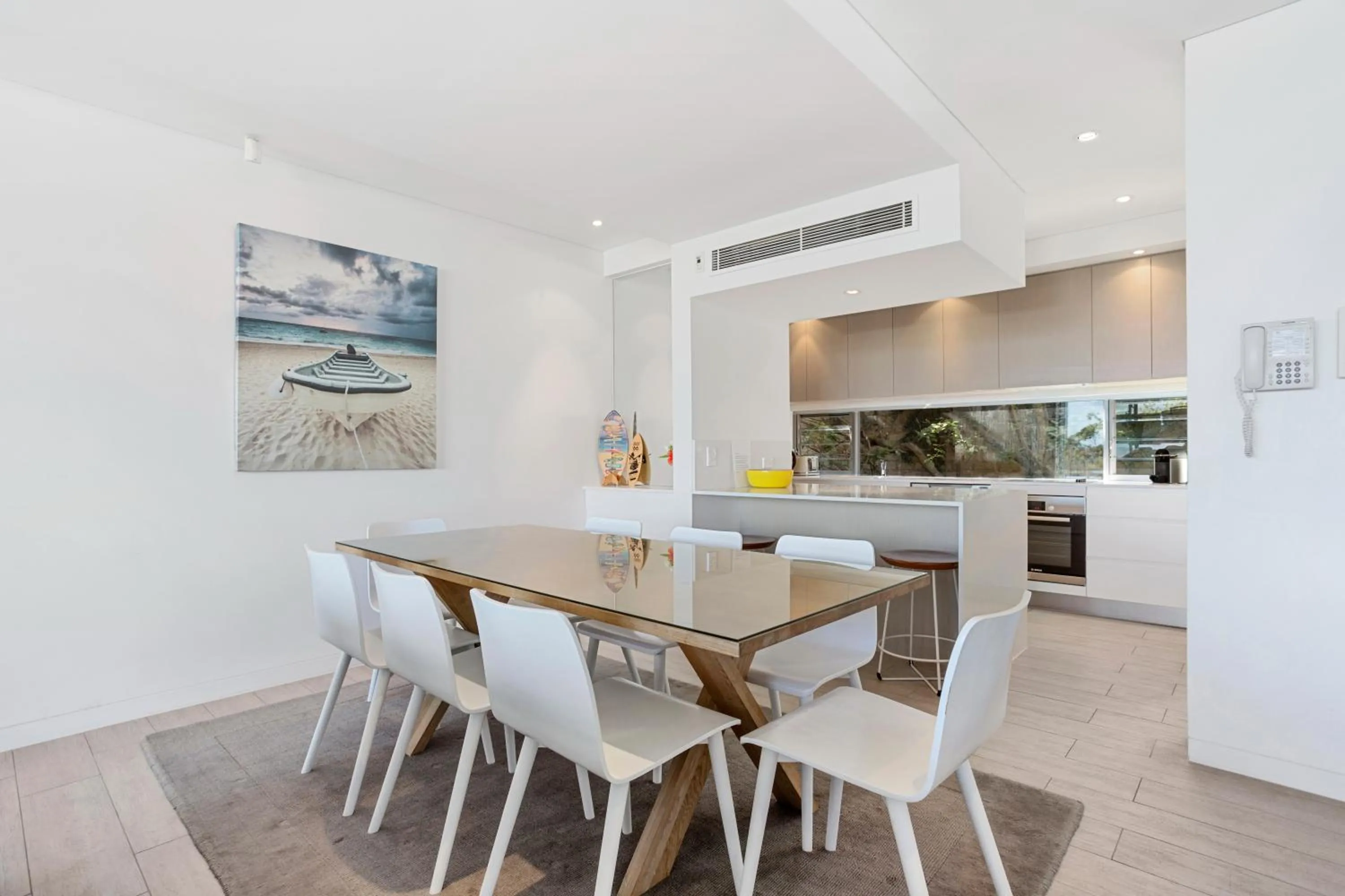Dining area in The Rise Noosa