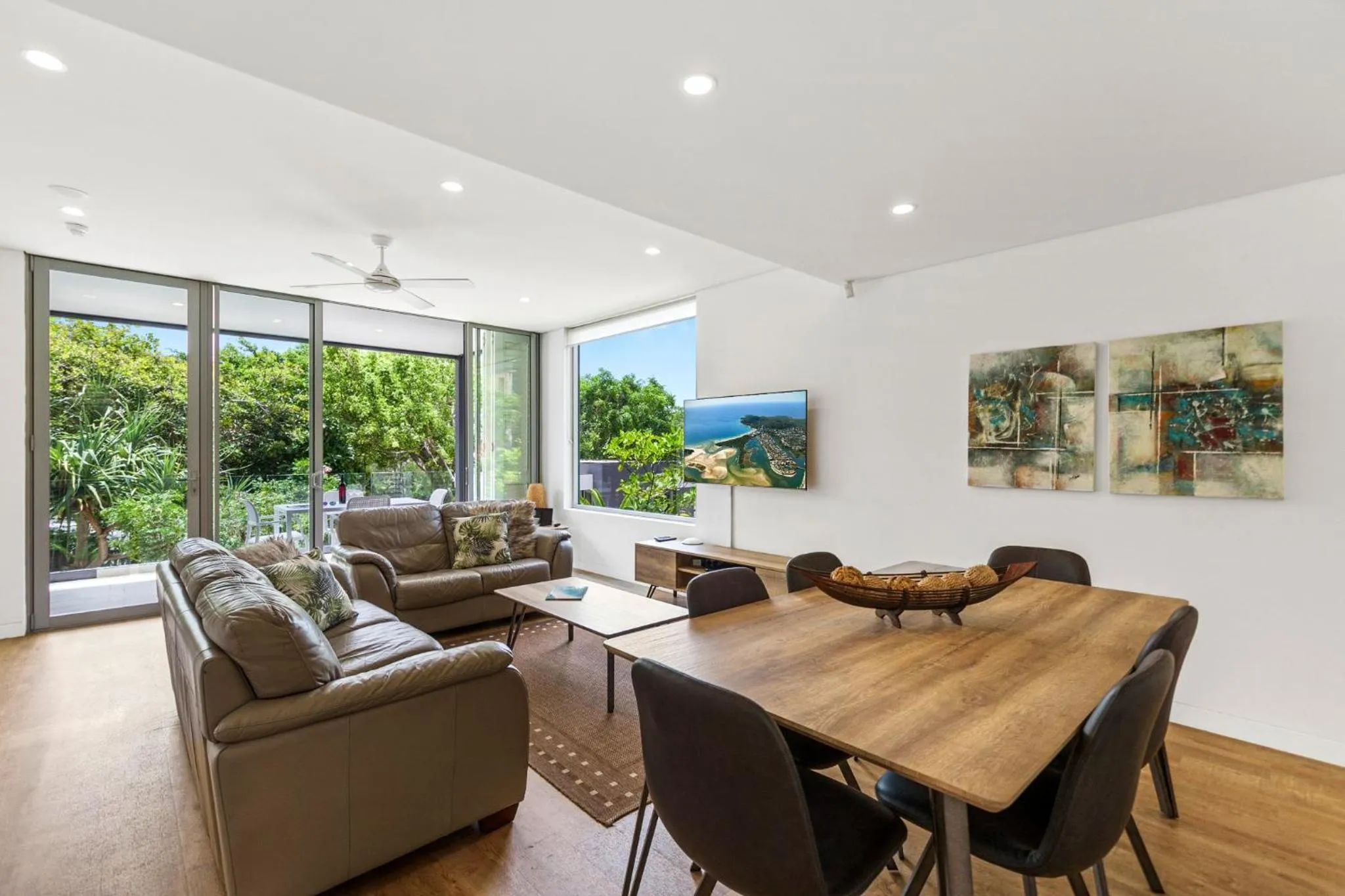 Living room in The Rise Noosa