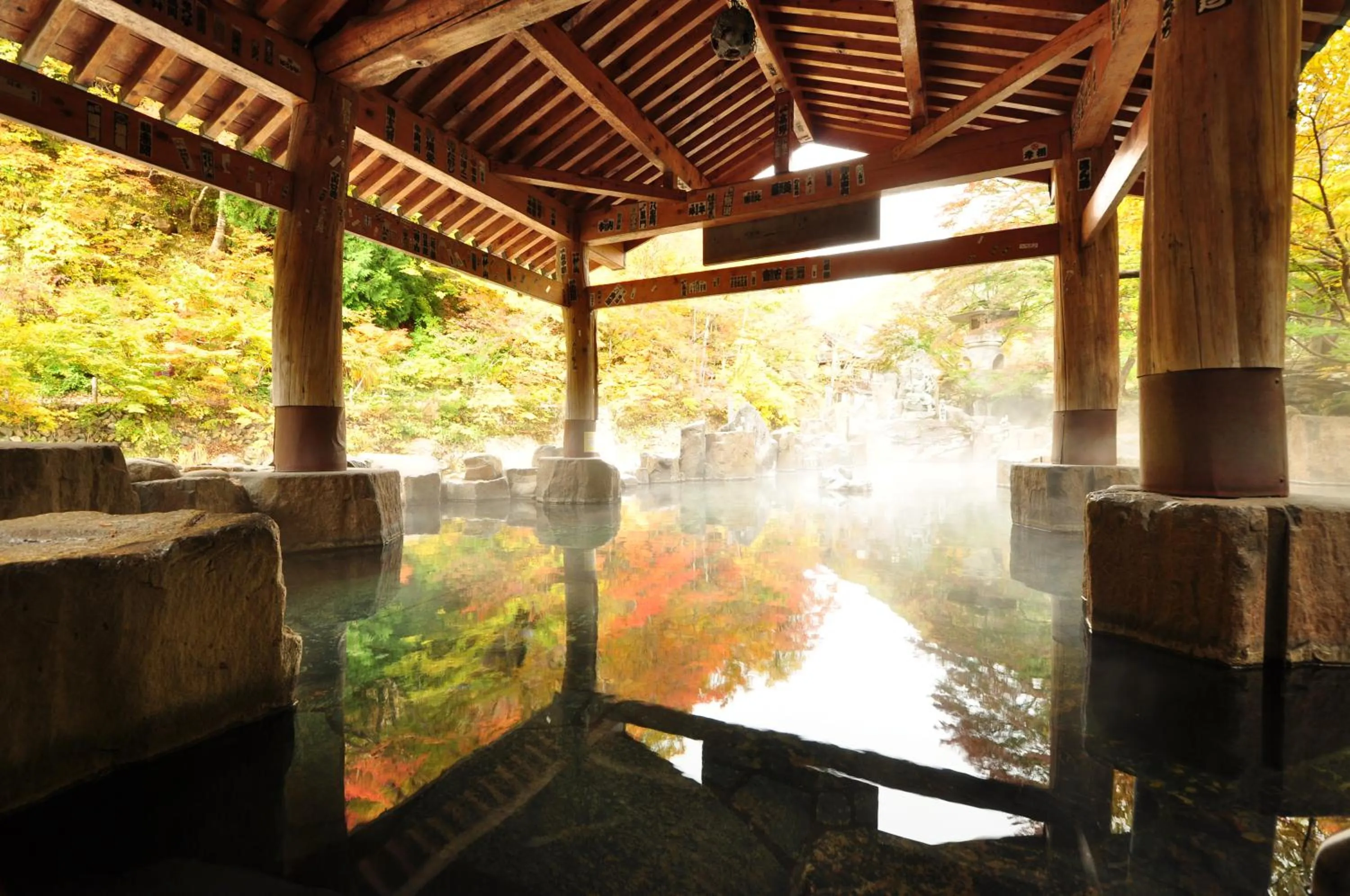 Hot Spring Bath in Takaragawa Onsen Ousenkaku