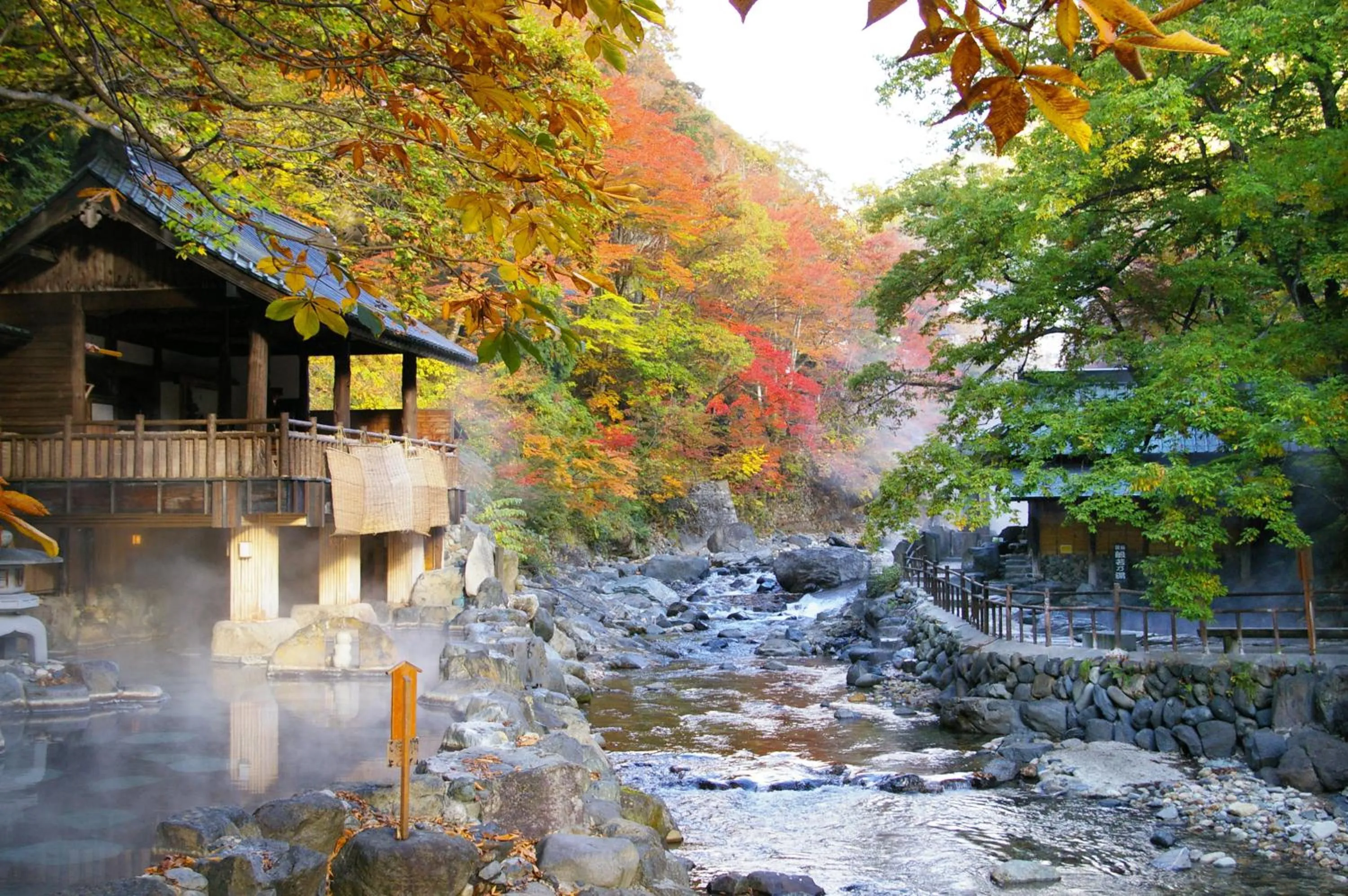 Natural landscape in Takaragawa Onsen Ousenkaku