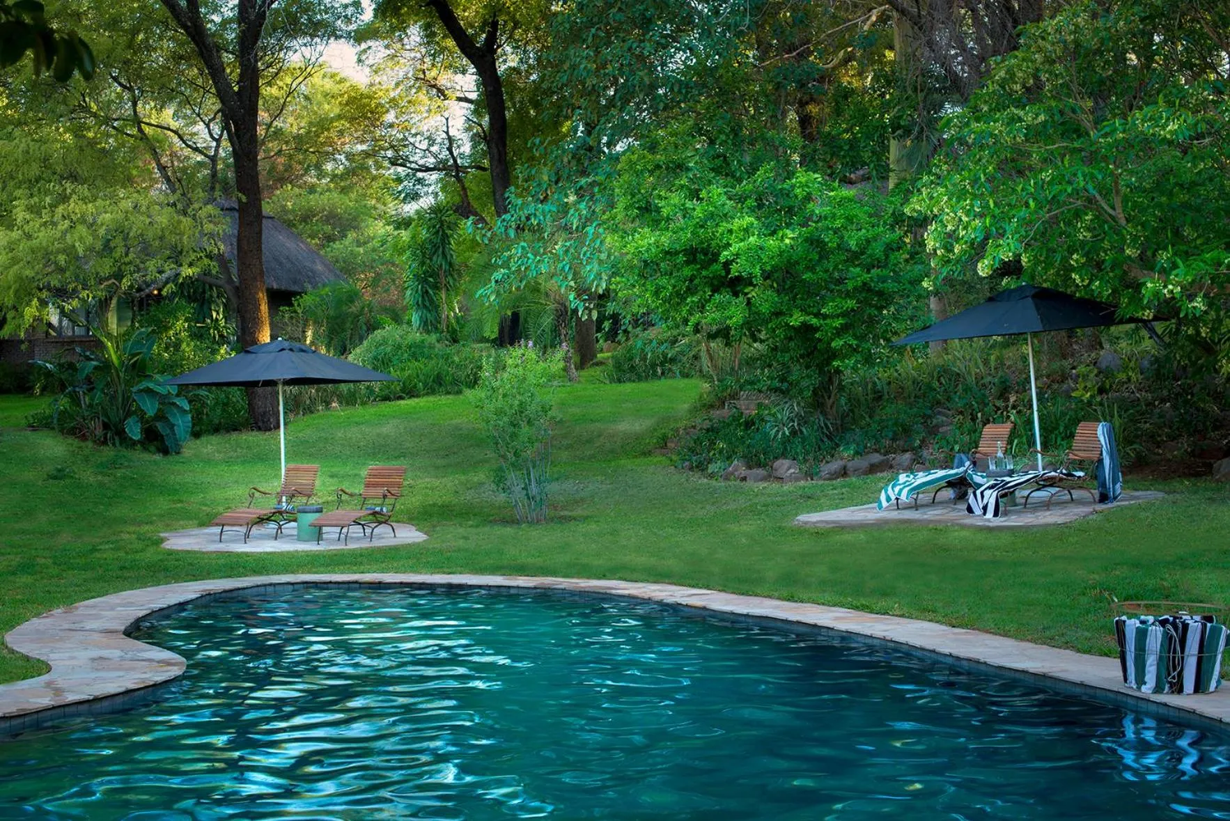 Garden in Anantara Stanley & Livingstone Victoria Falls Hotel
