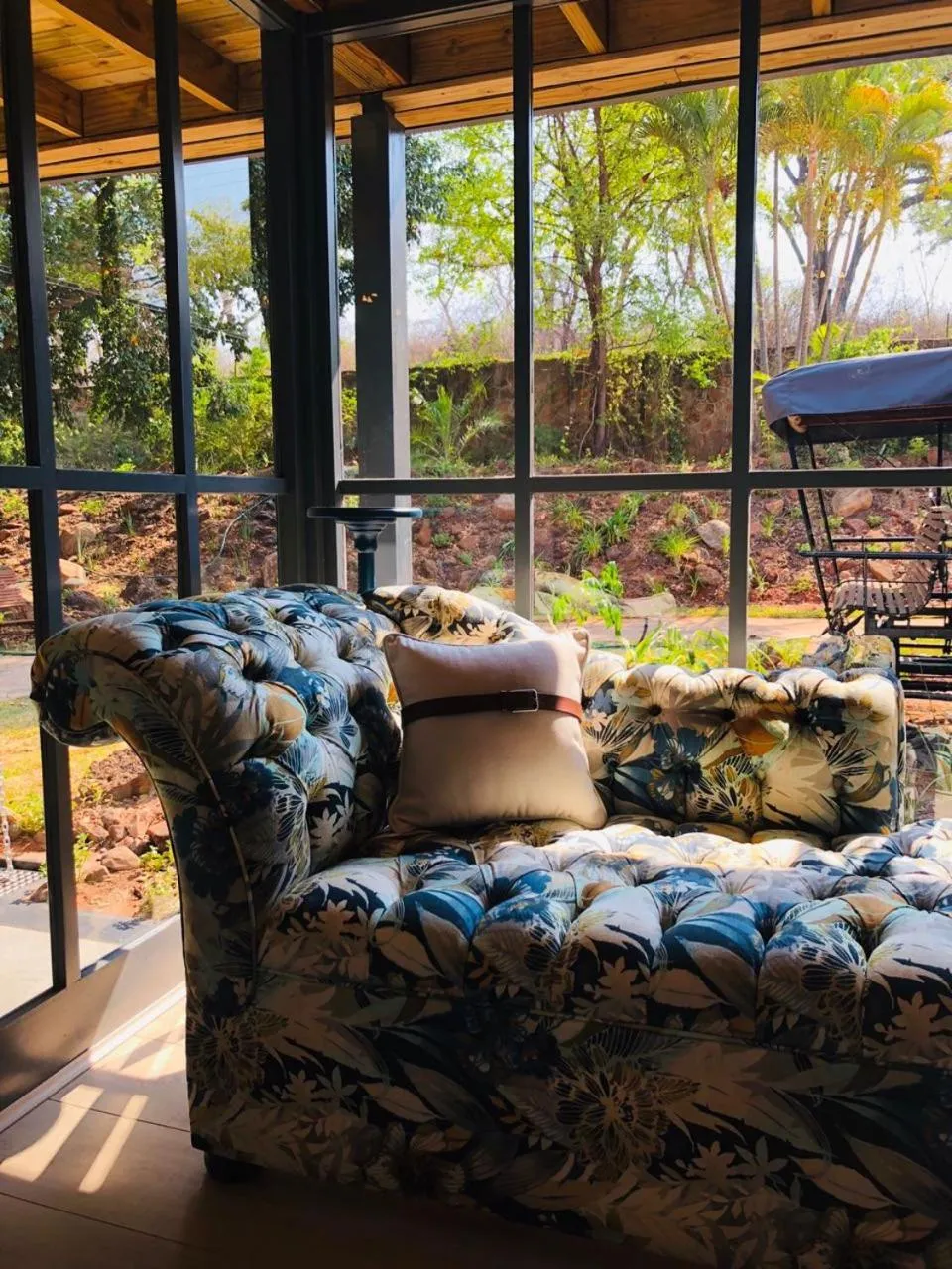 Seating area in Anantara Stanley & Livingstone Victoria Falls Hotel