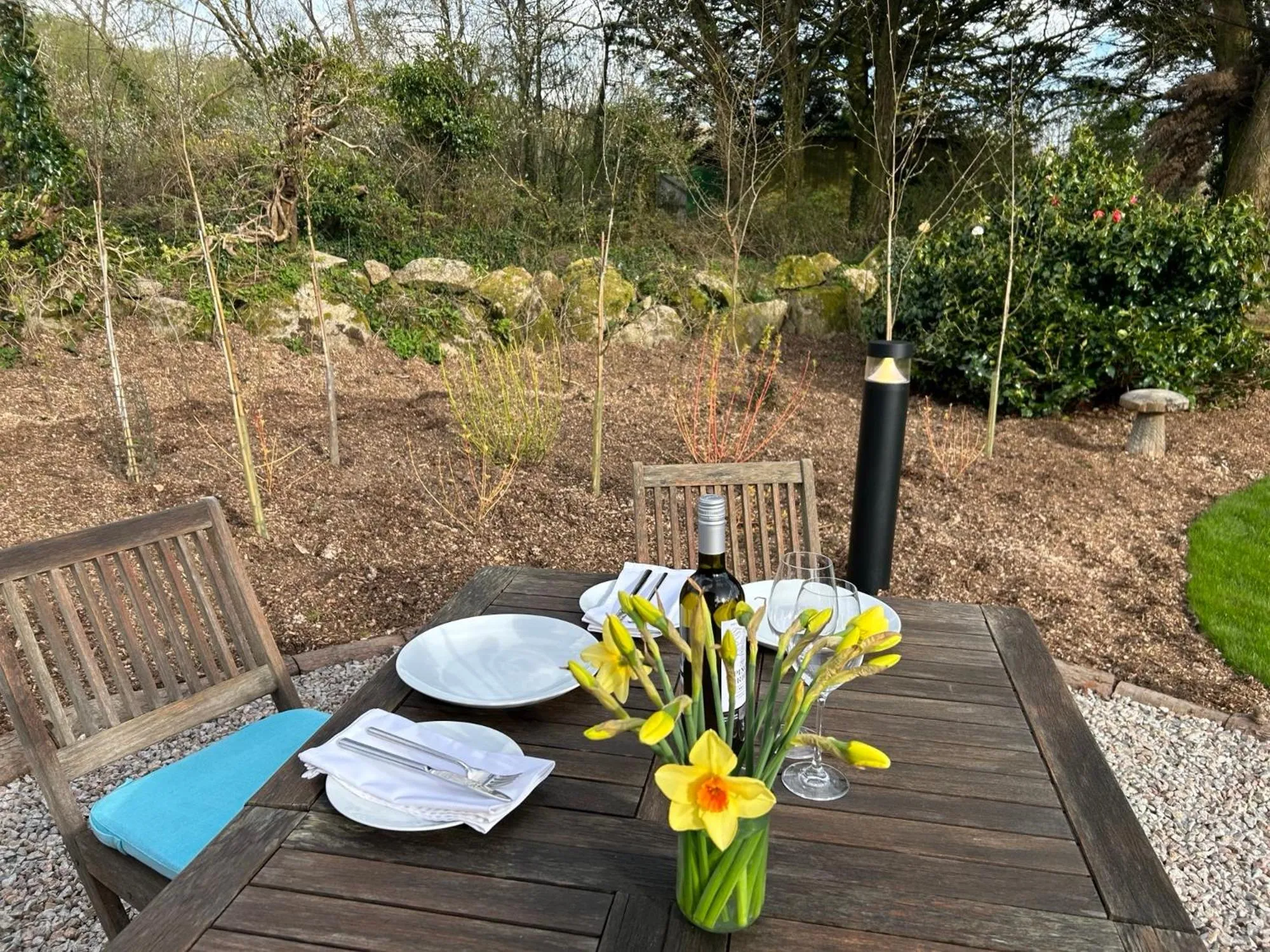 Seating area in Lower Crankan Farm