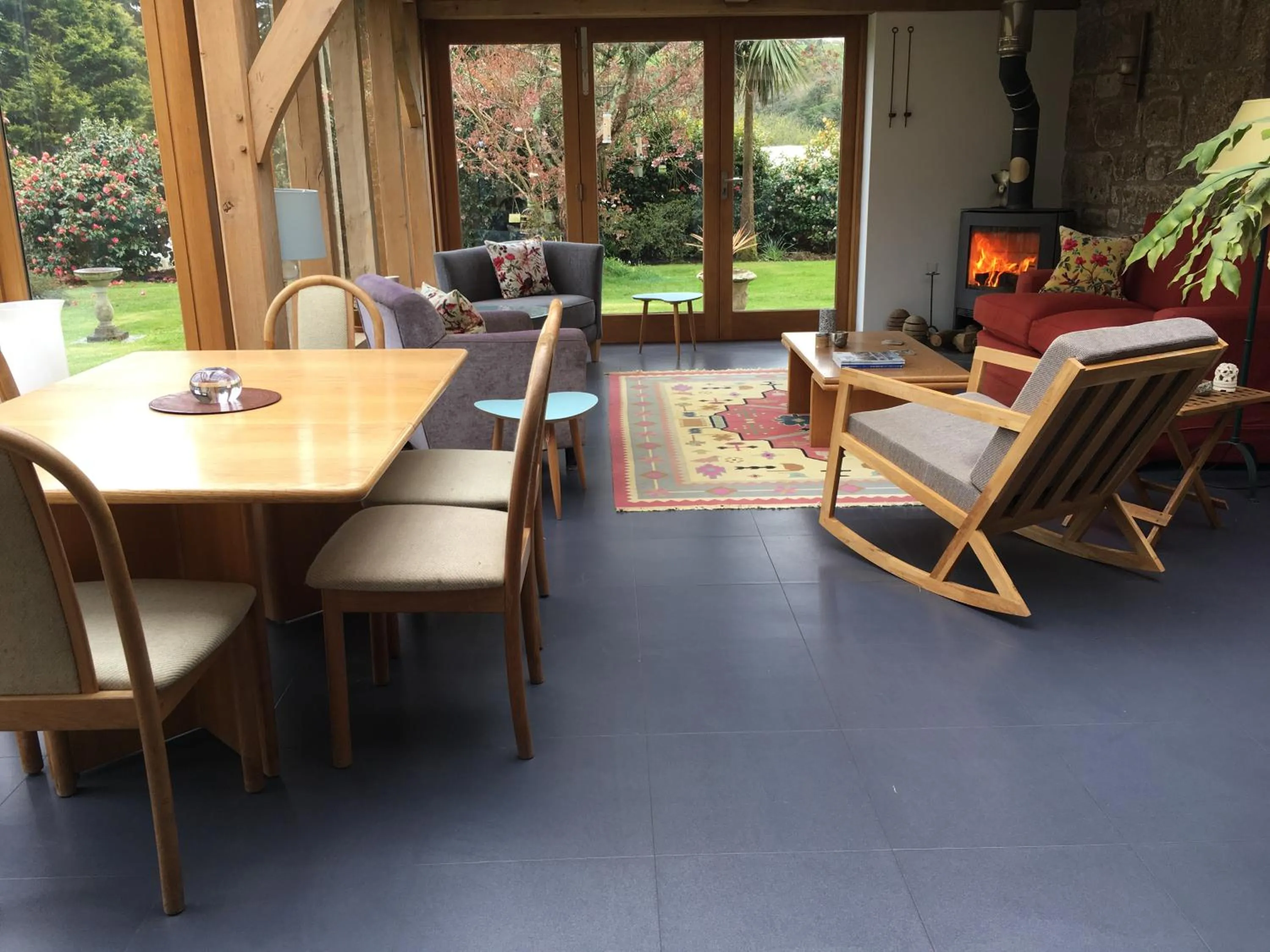 Living room in Lower Crankan Farm