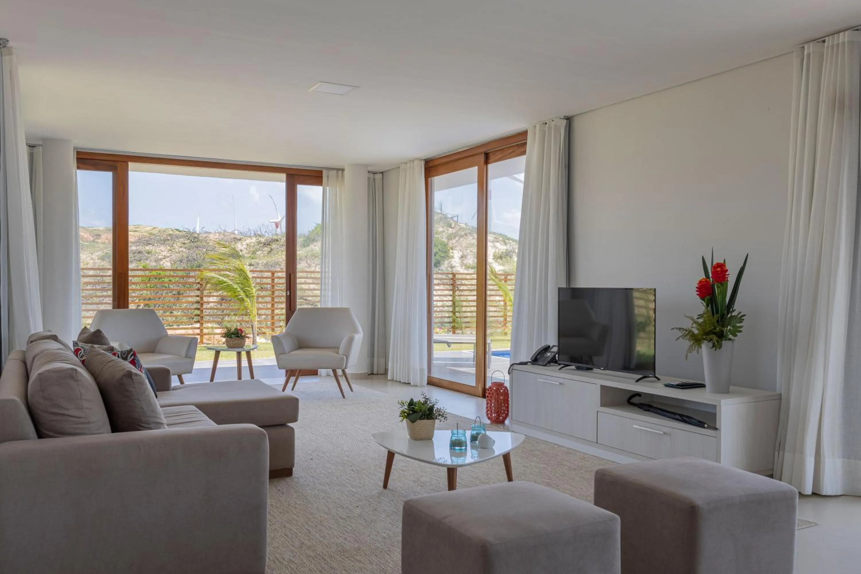 Communal lounge/ TV room in The Coral Beach Resort by Atlantica