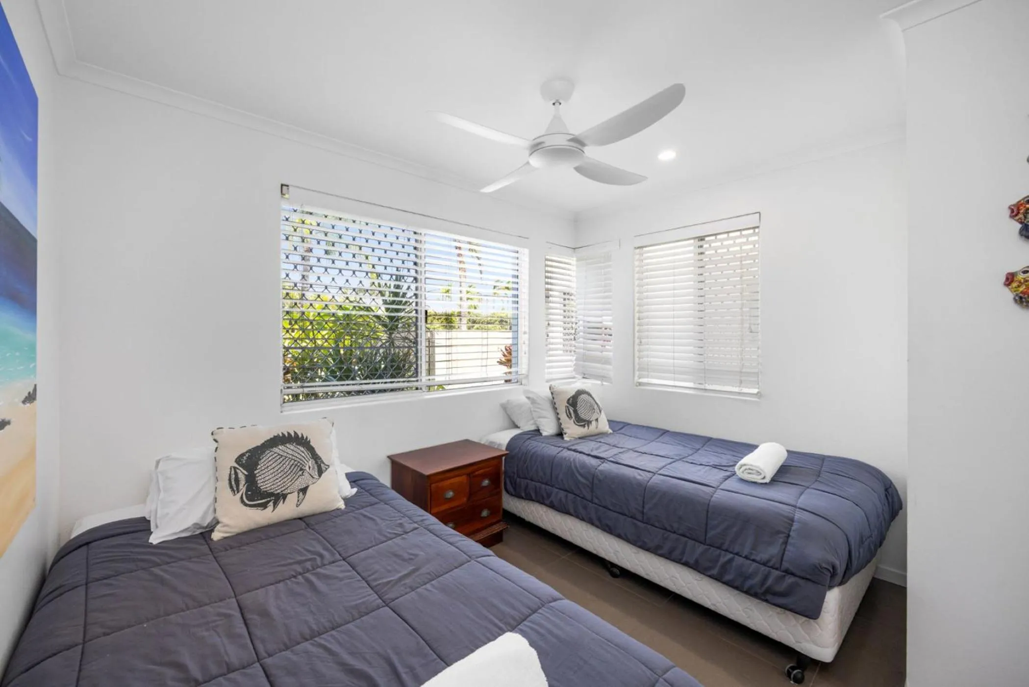 Bed in Skippers Cove Waterfront Resort