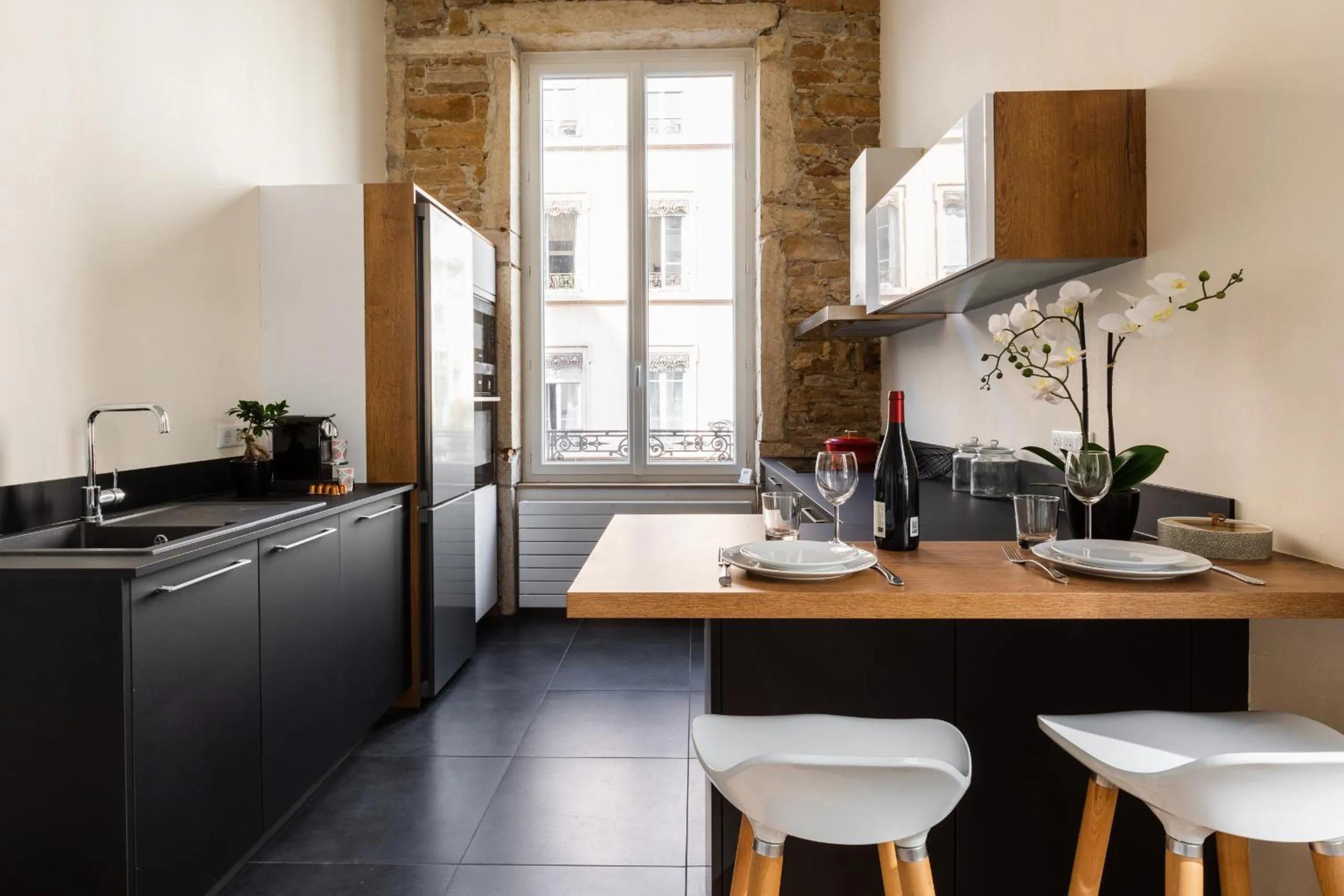 Kitchen or kitchenette in DIFY Lumière - Masséna