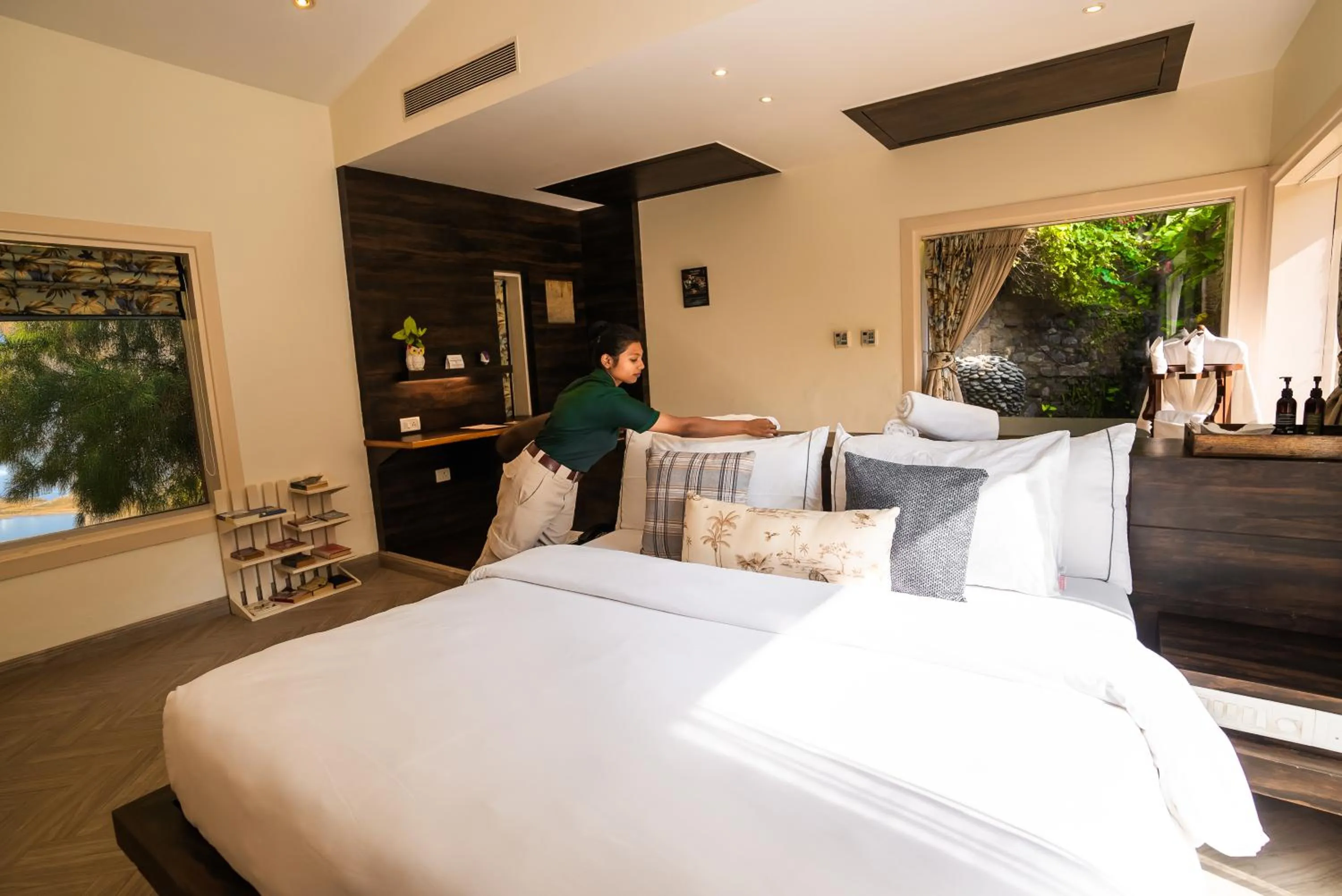 Bed in The Solluna Resort