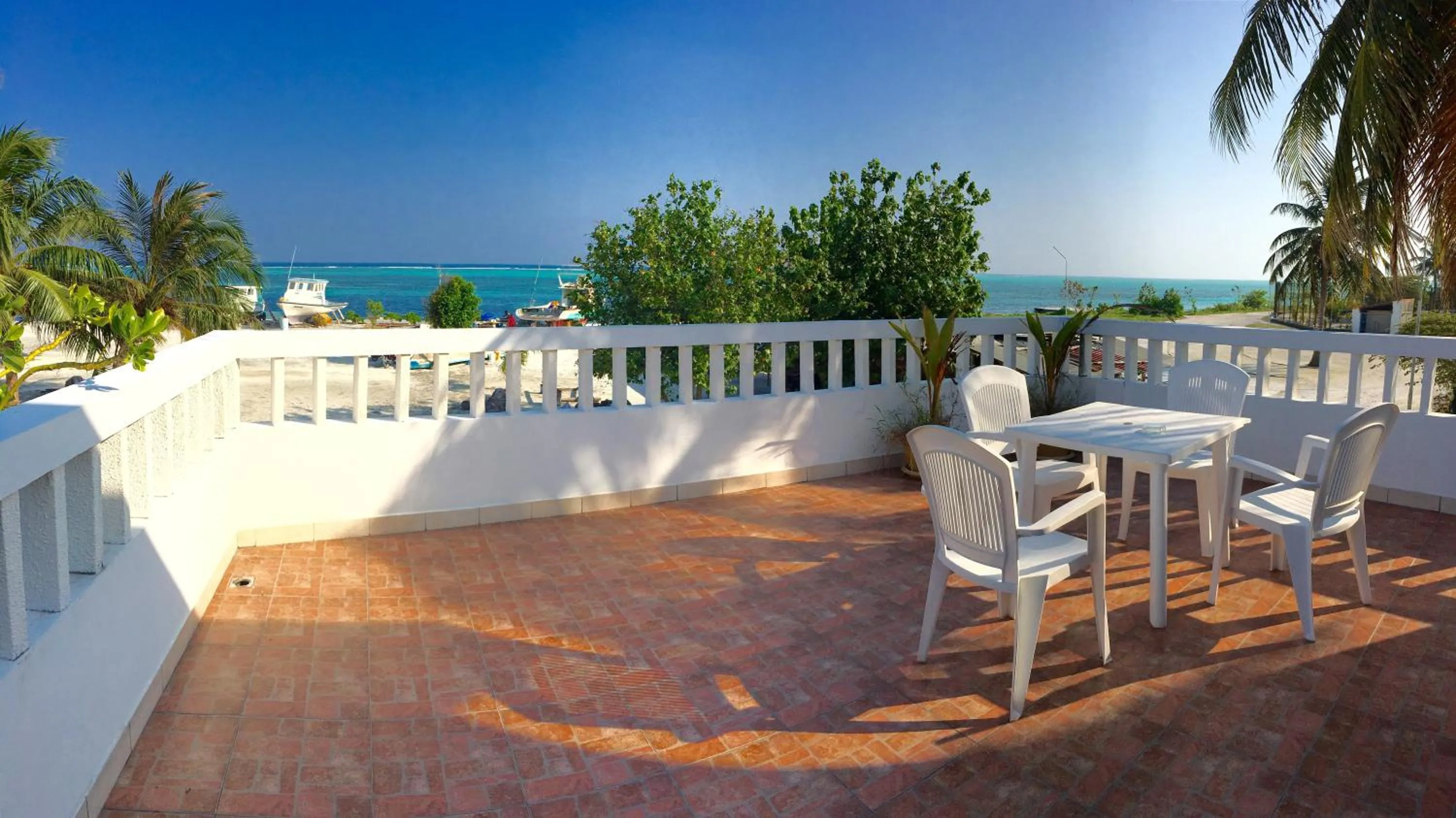 Balcony/Terrace in Faza View Inn, Maafushi