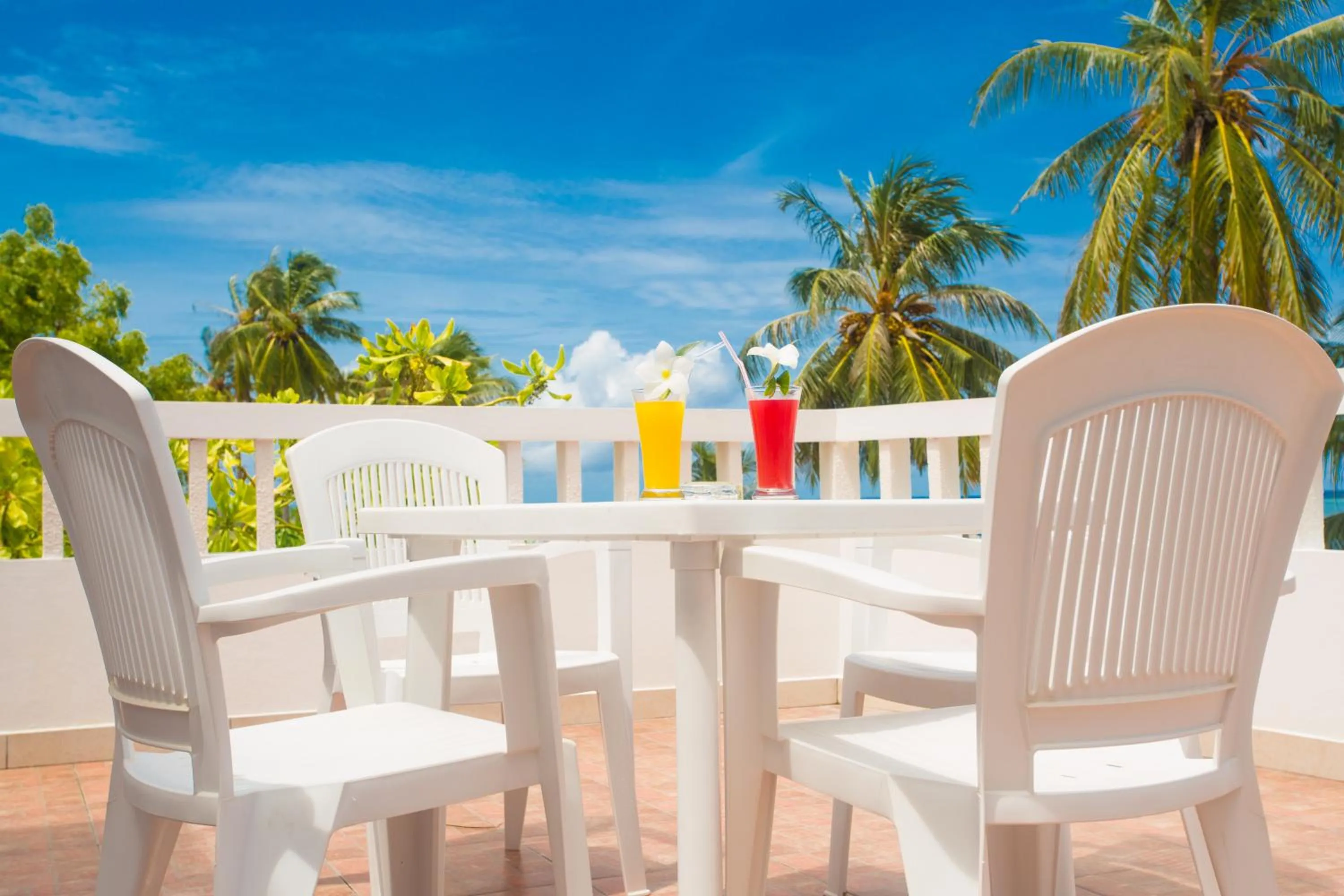 Balcony/Terrace in Faza View Inn, Maafushi