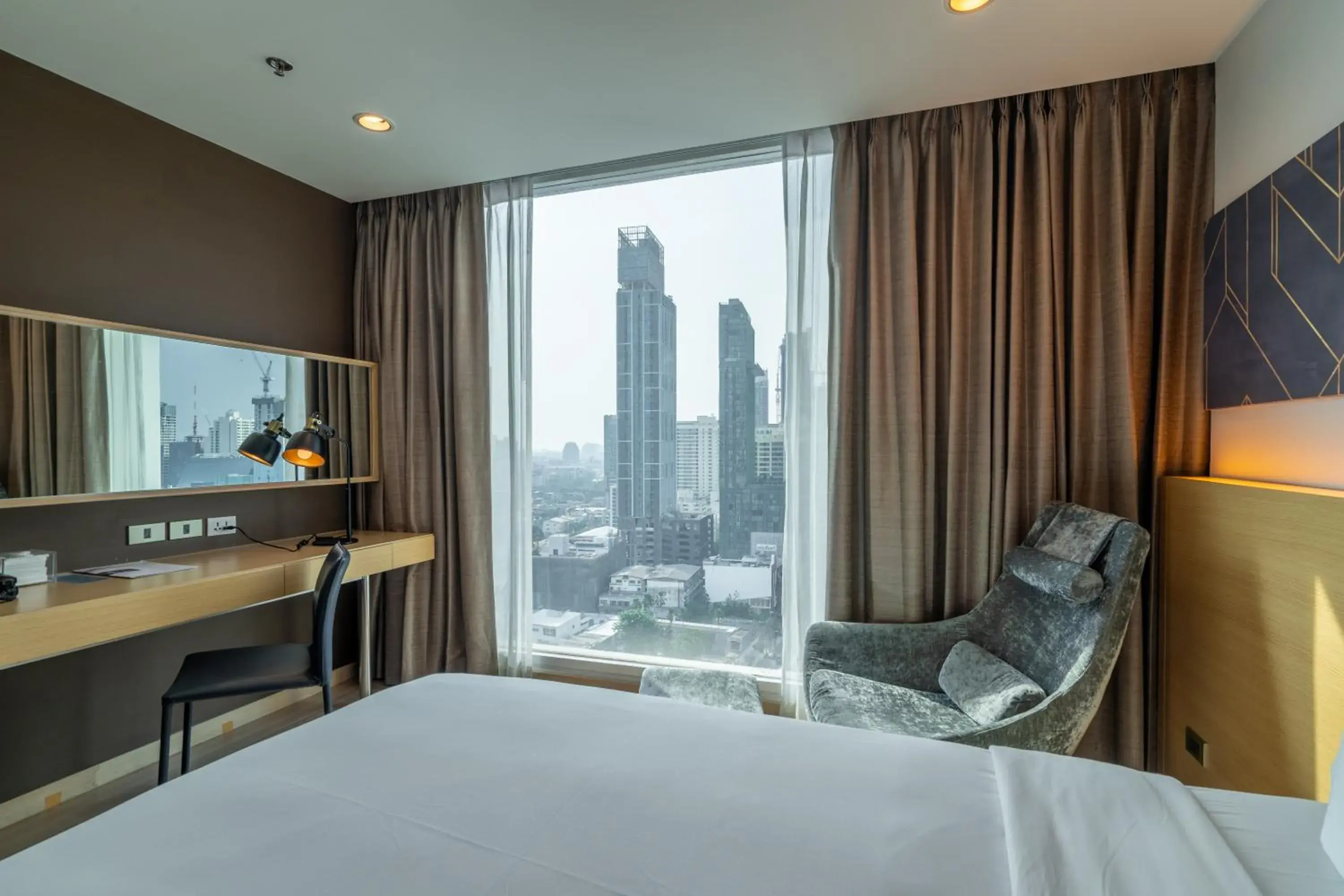 Seating area, Bed in VELA Dhi GLOW Pratunam Seating area, Bed in VELA Dhi GLOW Pratunam