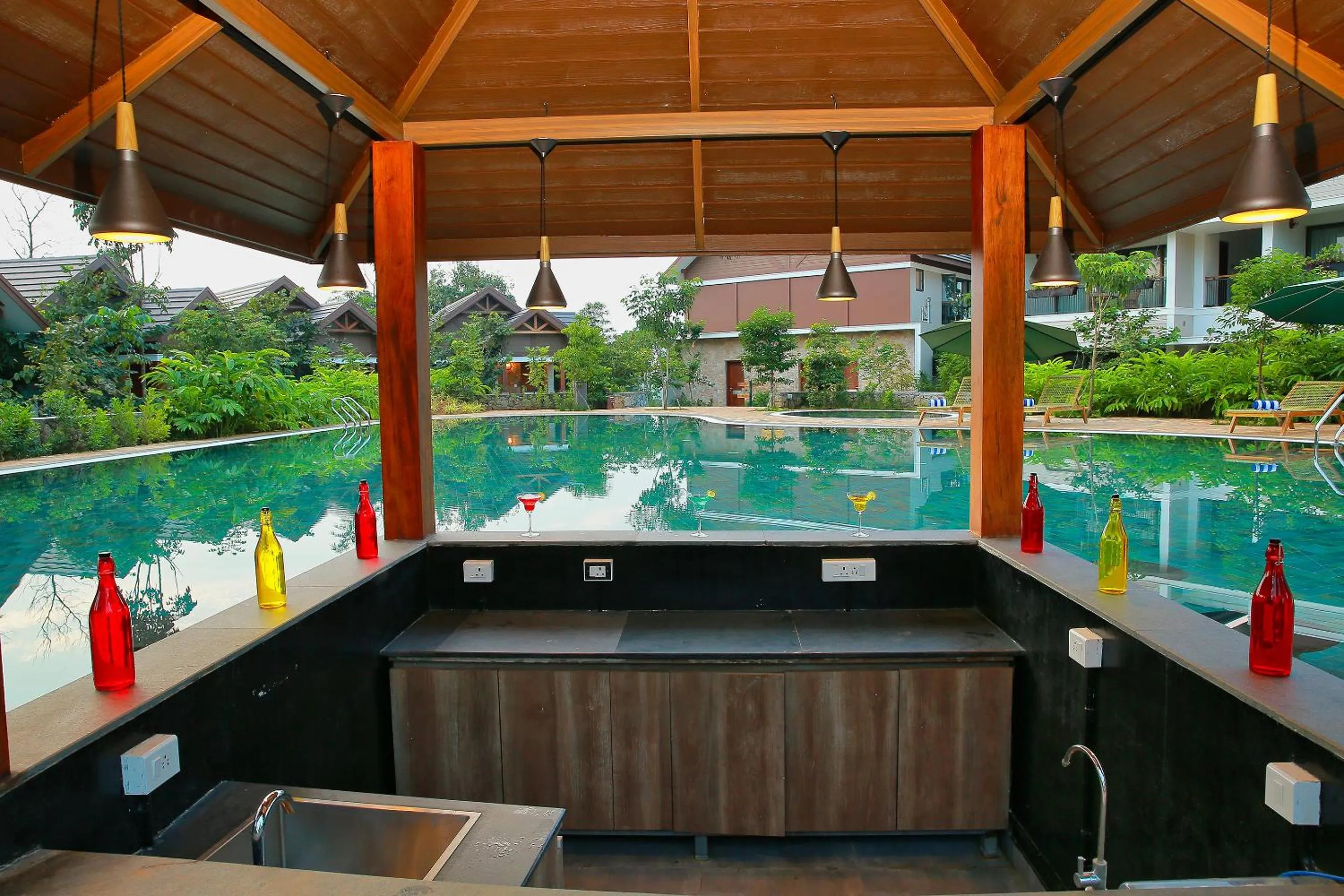 Pool view in Morickap Resort