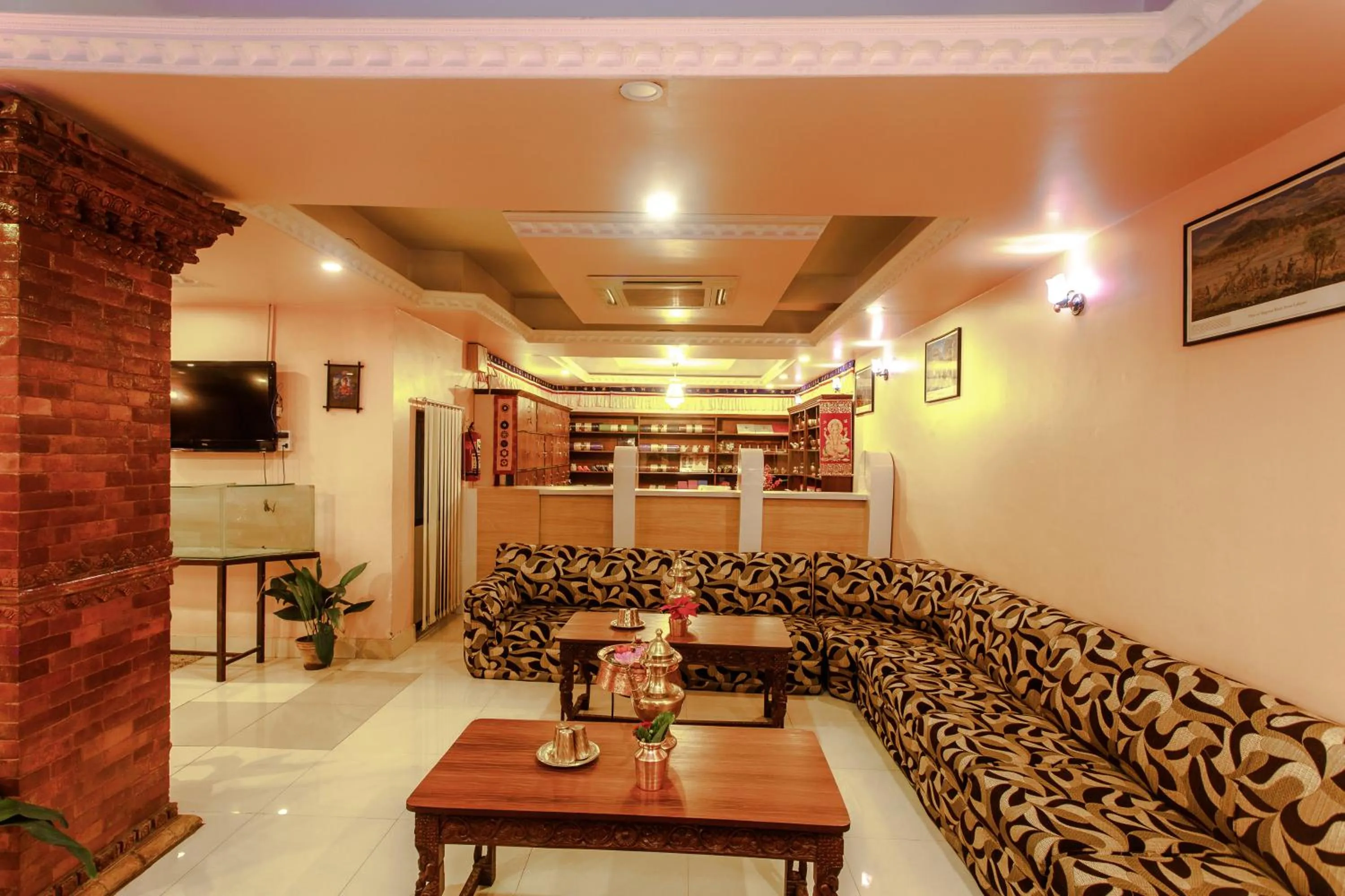 Lobby or reception in Hotel Nepalaya