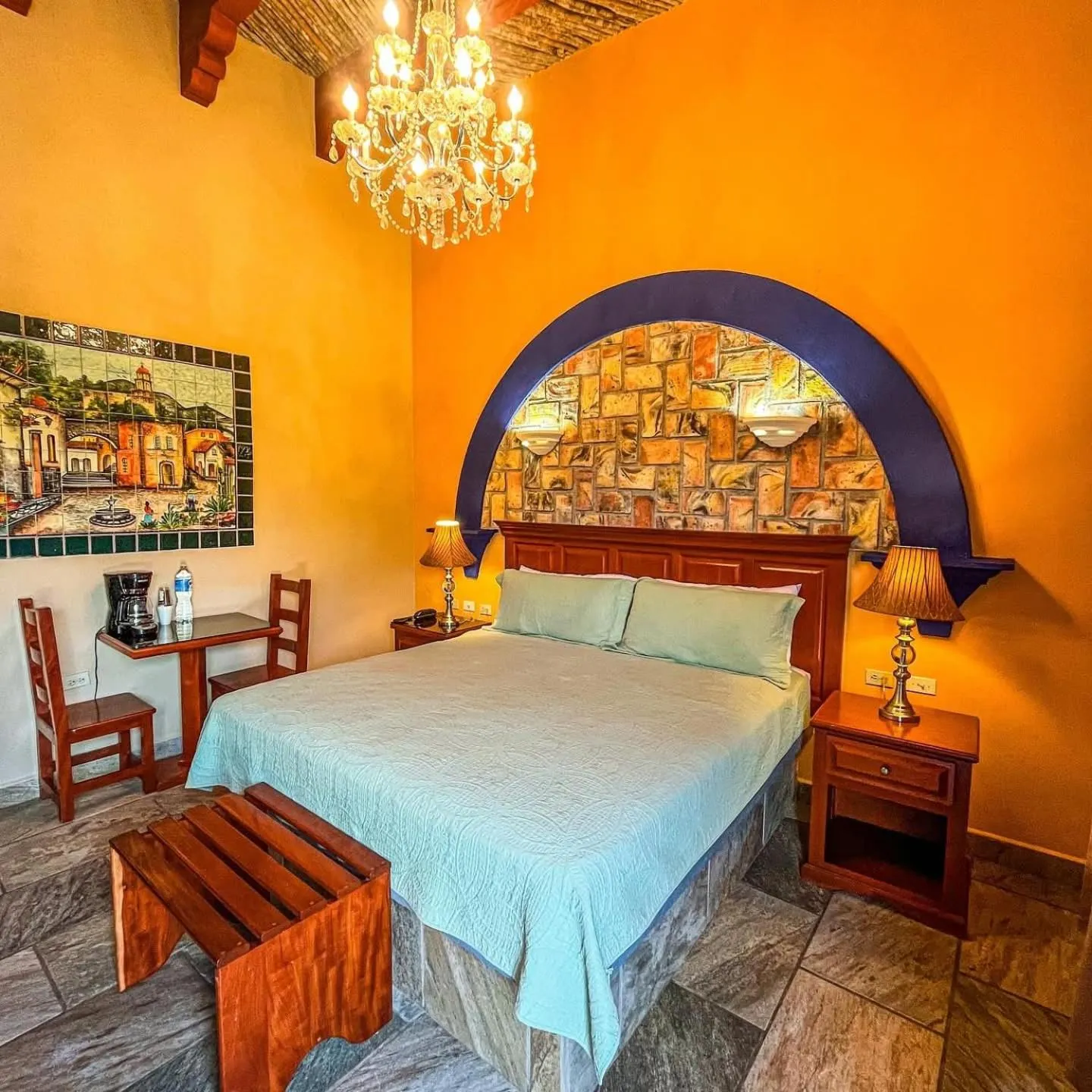 Bed in Álamos Bonito Resort