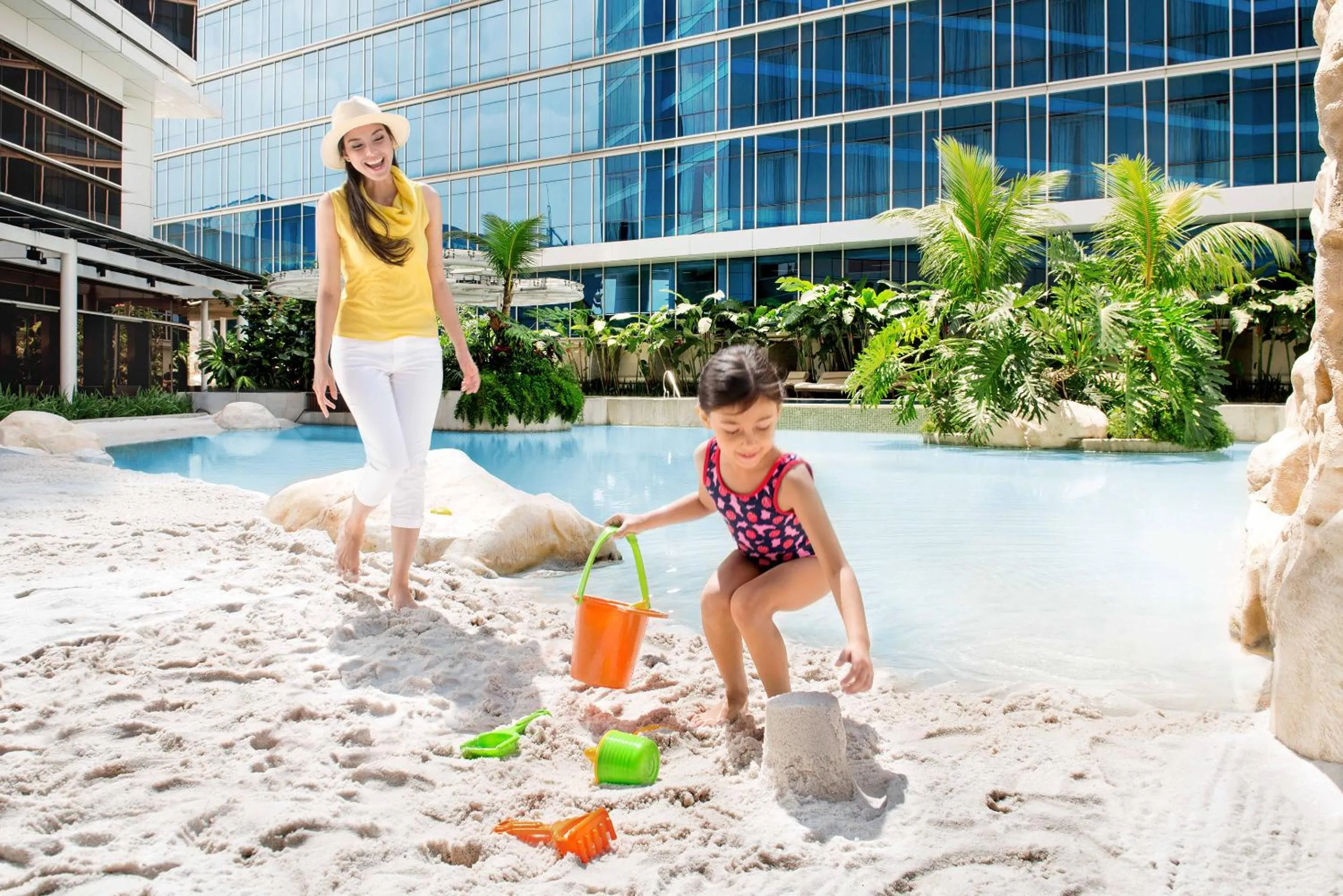 Swimming pool in The Trans Luxury Hotel Bandung