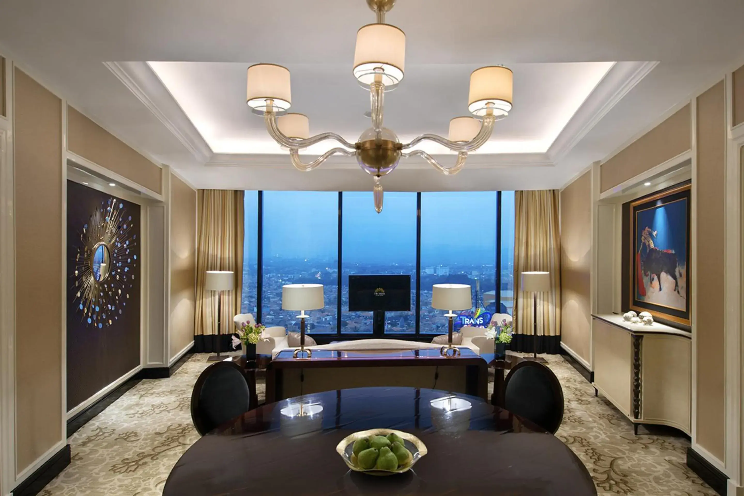 Living room in The Trans Luxury Hotel Bandung Living room in The Trans Luxury Hotel Bandung