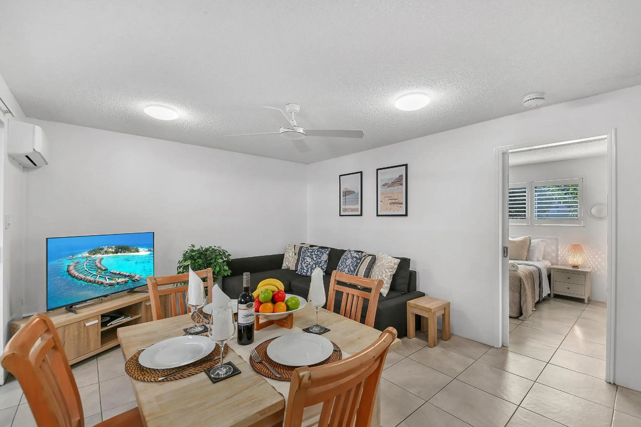 Living room in Chez Noosa Holiday Apartments