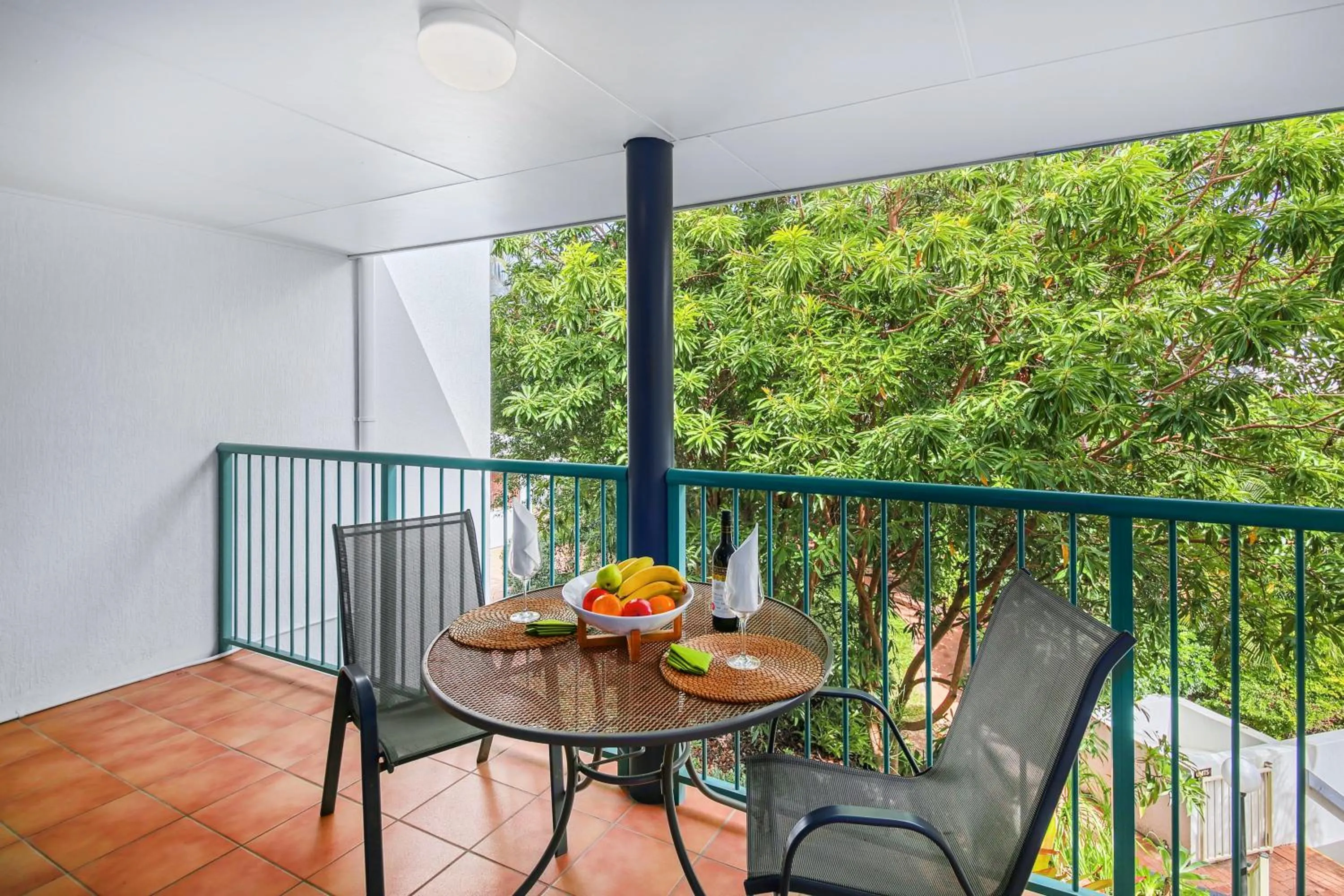 Patio in Chez Noosa Holiday Apartments