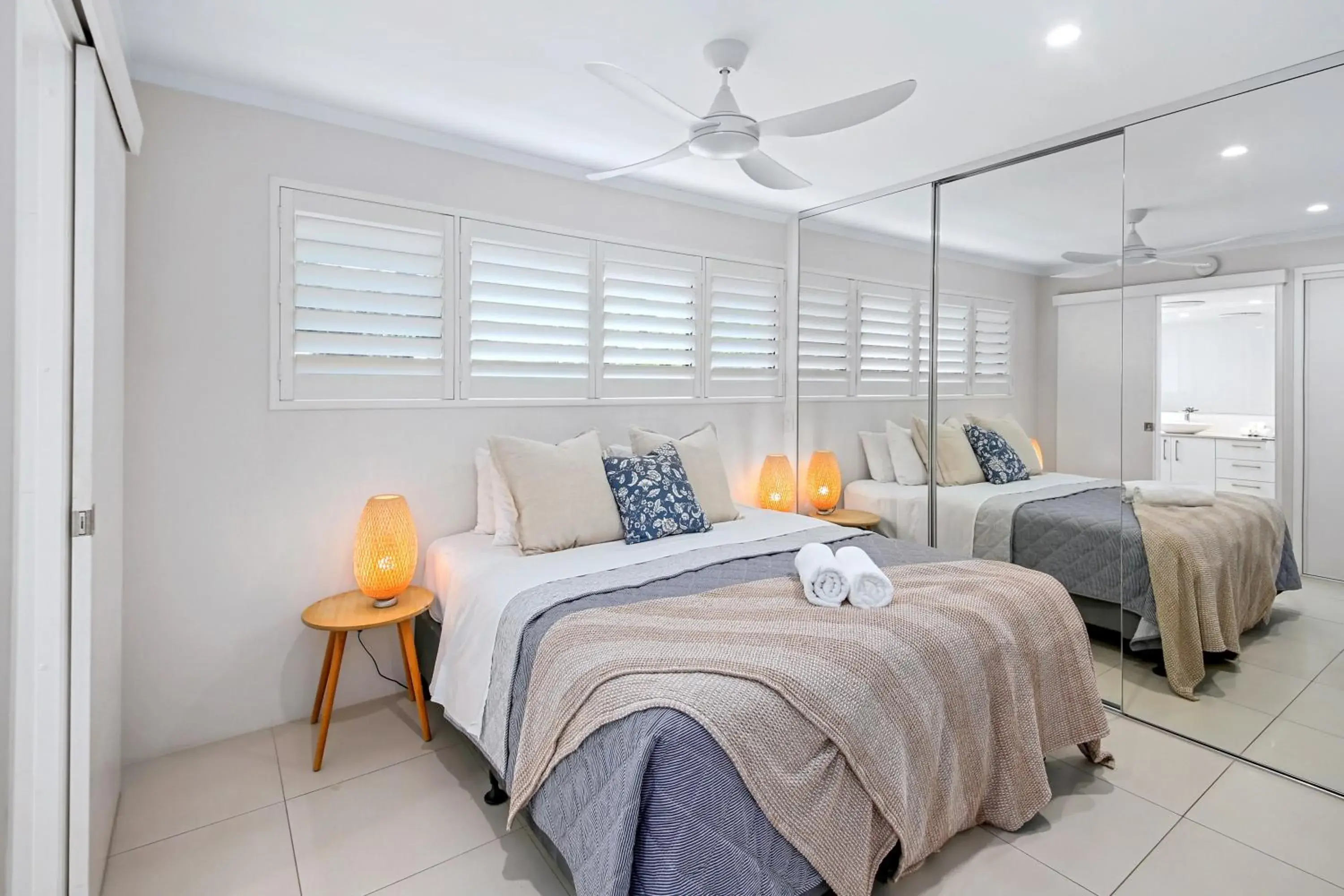 Bed in Chez Noosa Holiday Apartments Bed in Chez Noosa Holiday Apartments