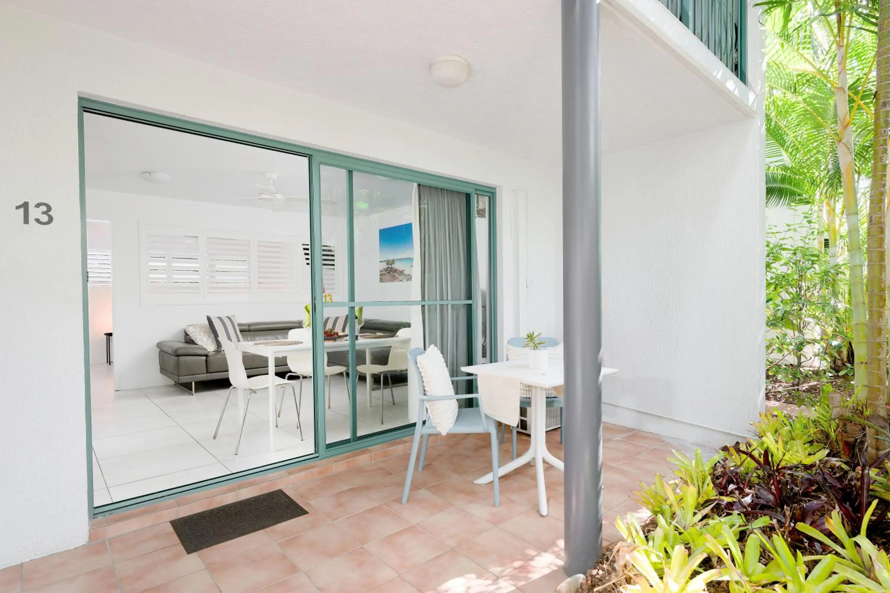 Patio in Chez Noosa Holiday Apartments