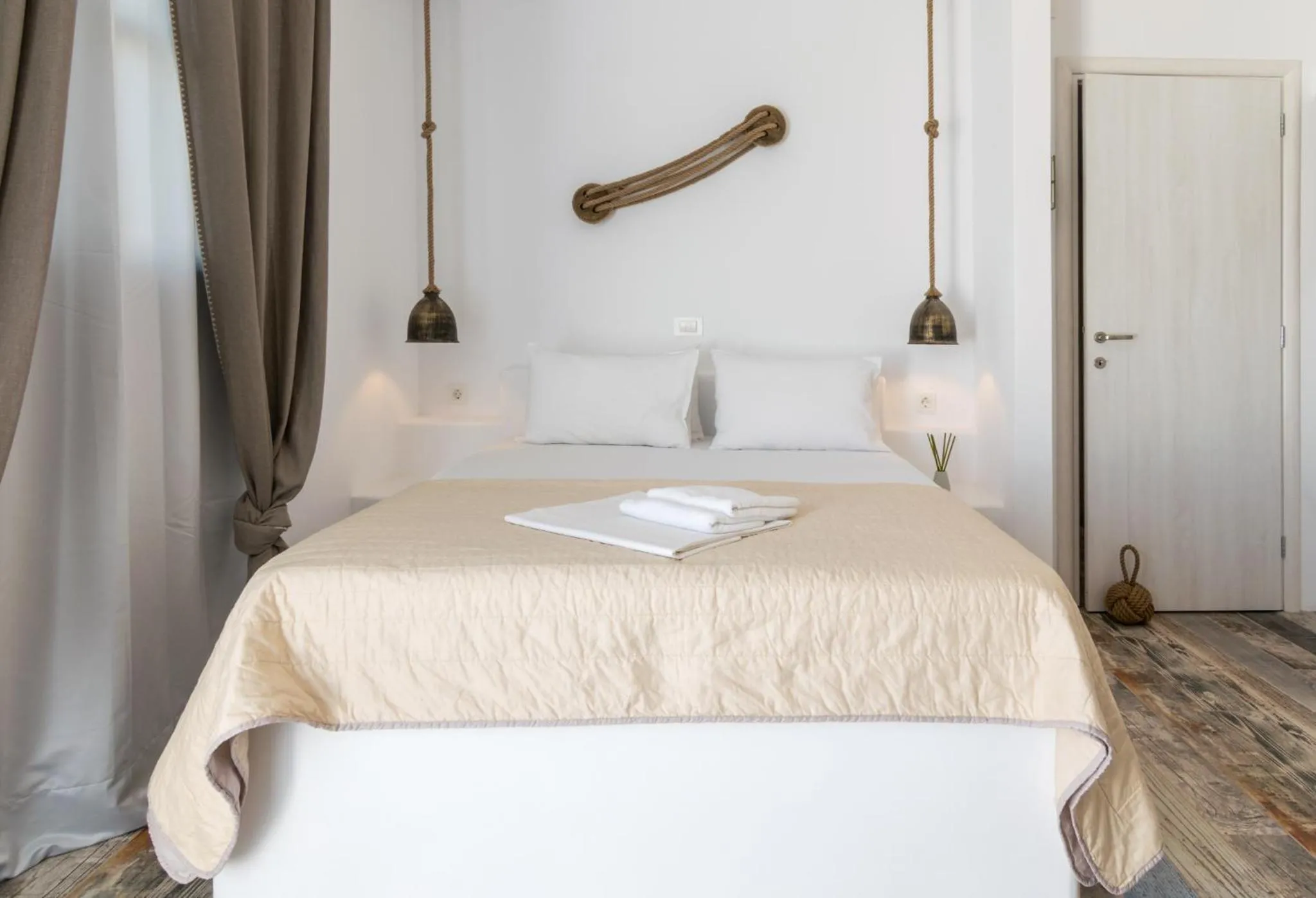 Bed in Giannoulis Hotel