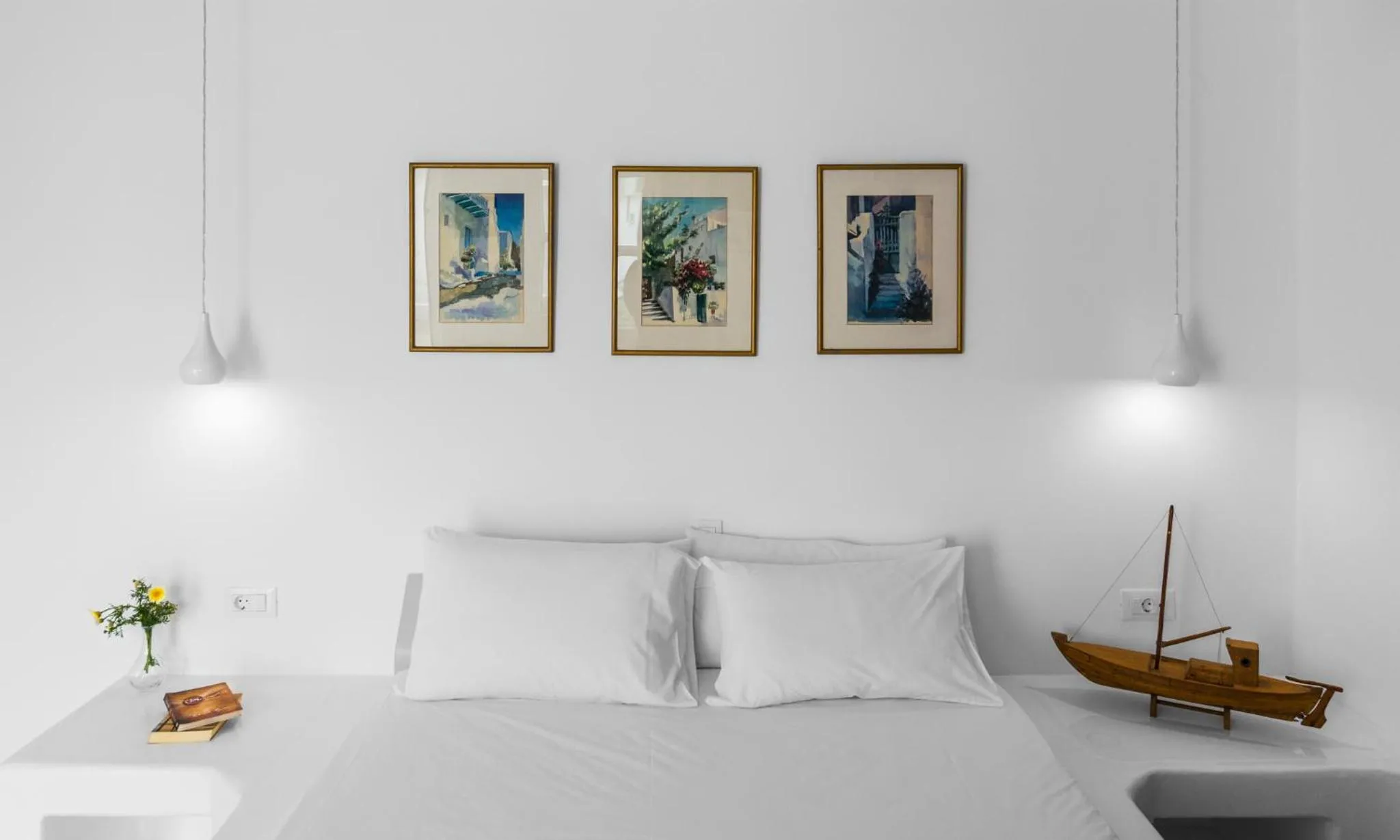Bed in Giannoulis Hotel