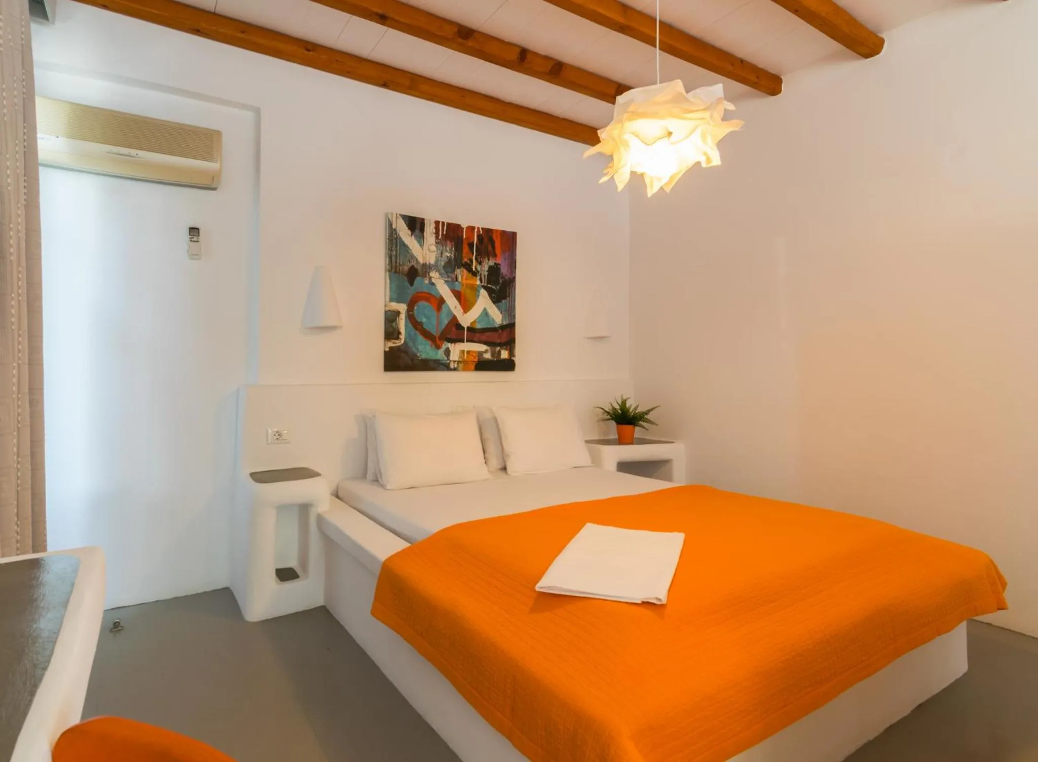 Bed in Giannoulis Hotel