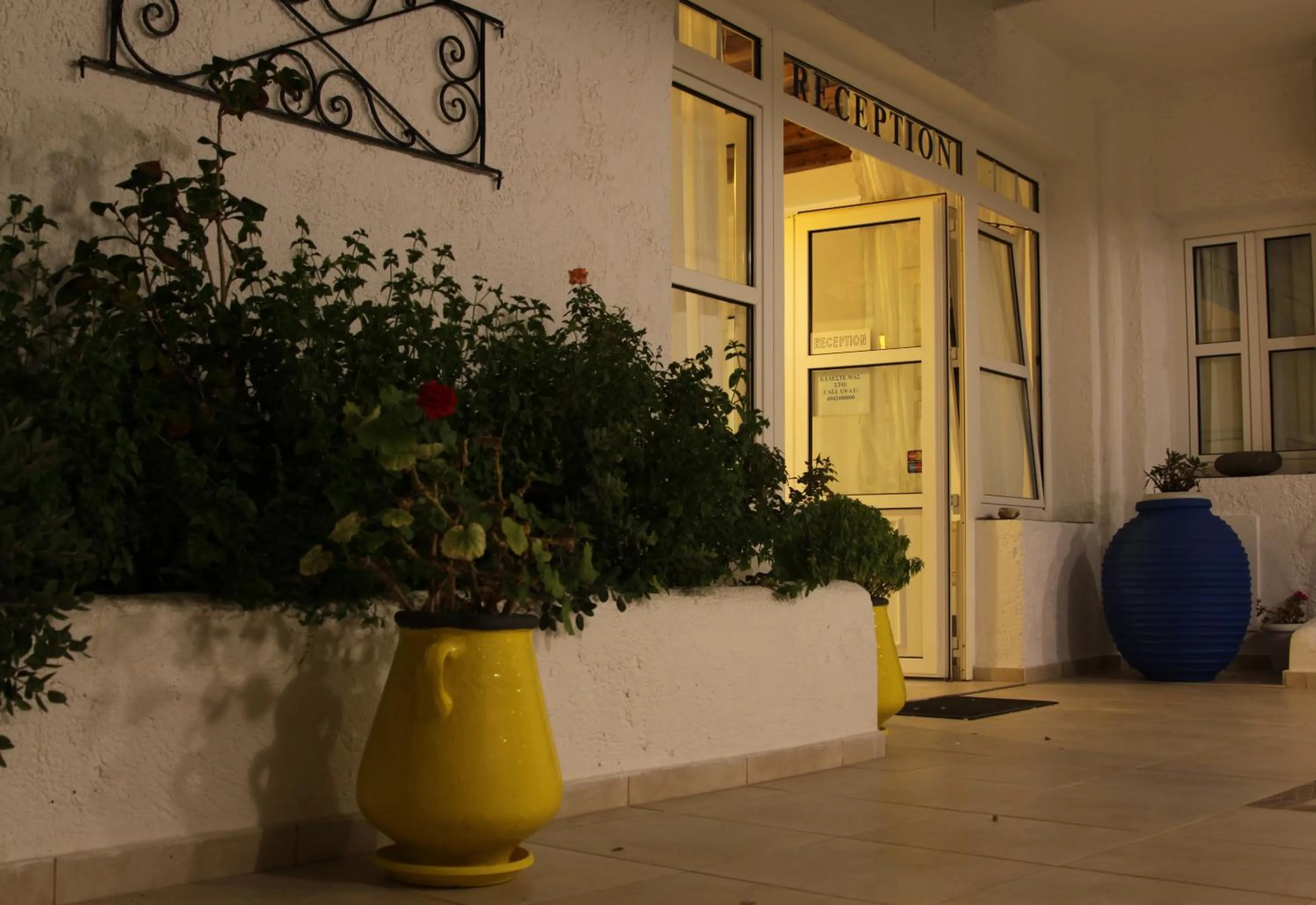 Patio in Giannoulis Hotel