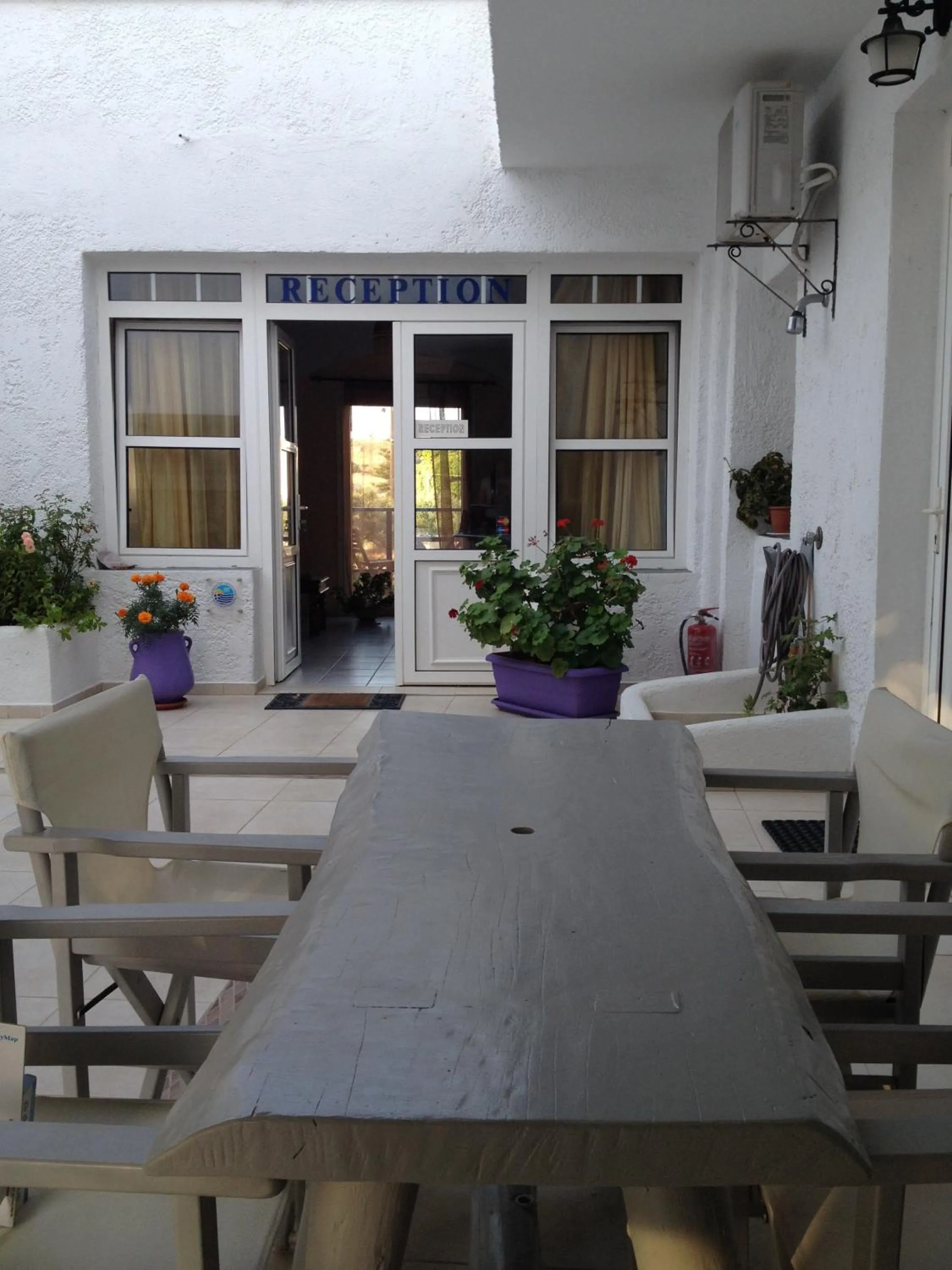 Patio in Giannoulis Hotel