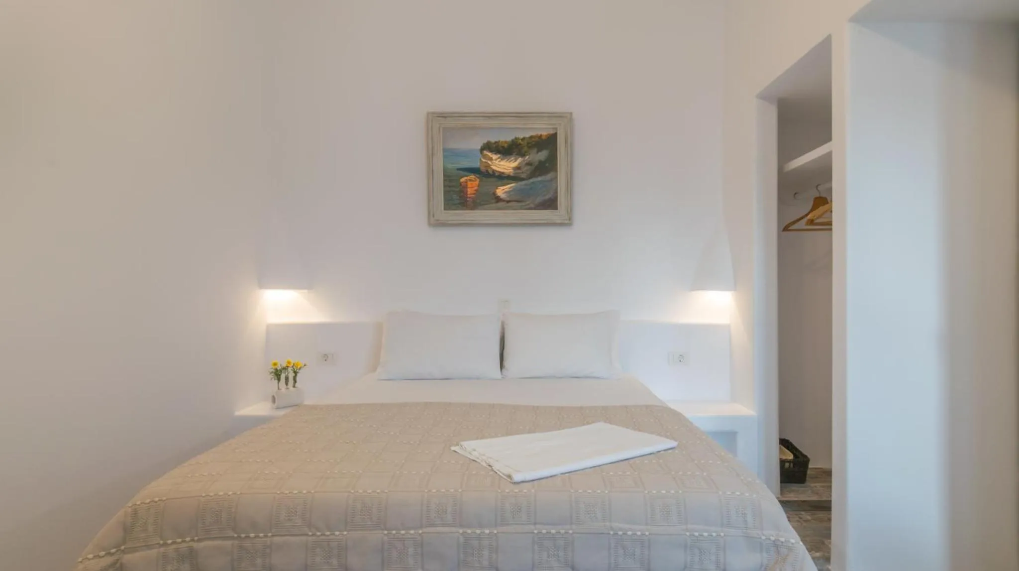 Bed in Giannoulis Hotel