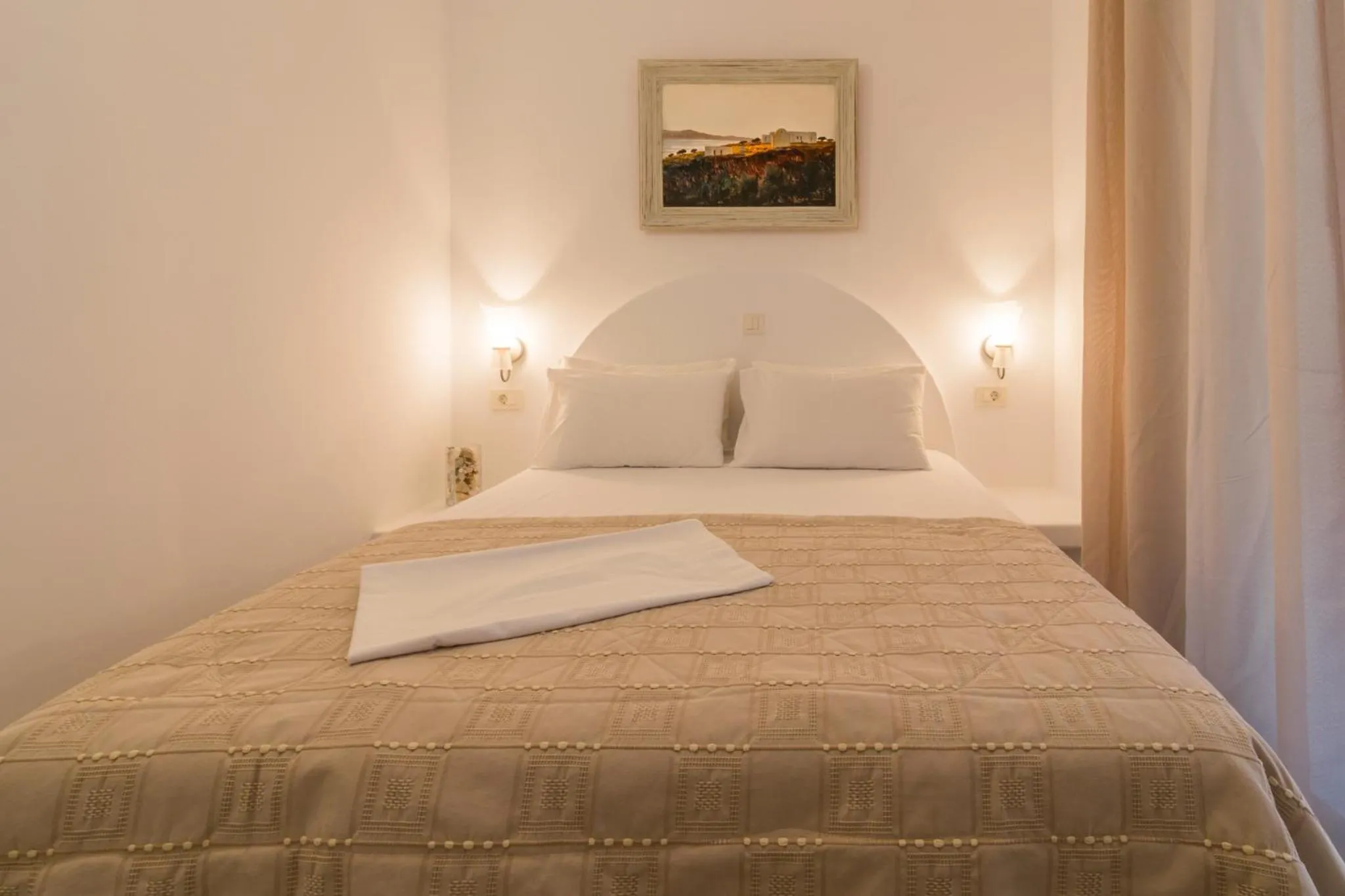 Bed in Giannoulis Hotel