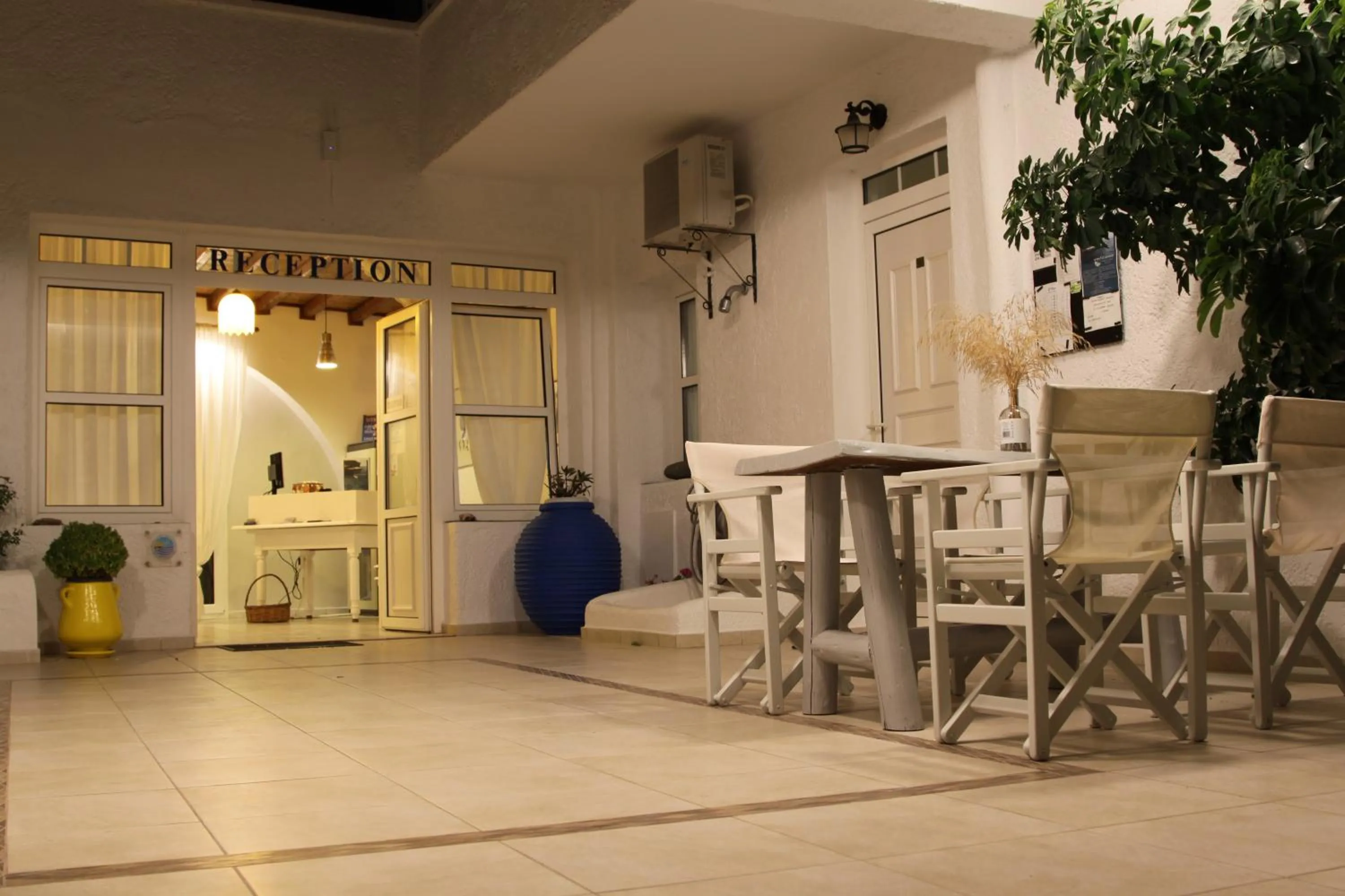 Patio in Giannoulis Hotel