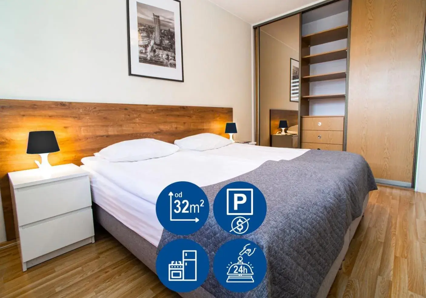 Bed in Warsaw Apartments - Apartamenty Wilanów Bed in Warsaw Apartments - Apartamenty Wilanów