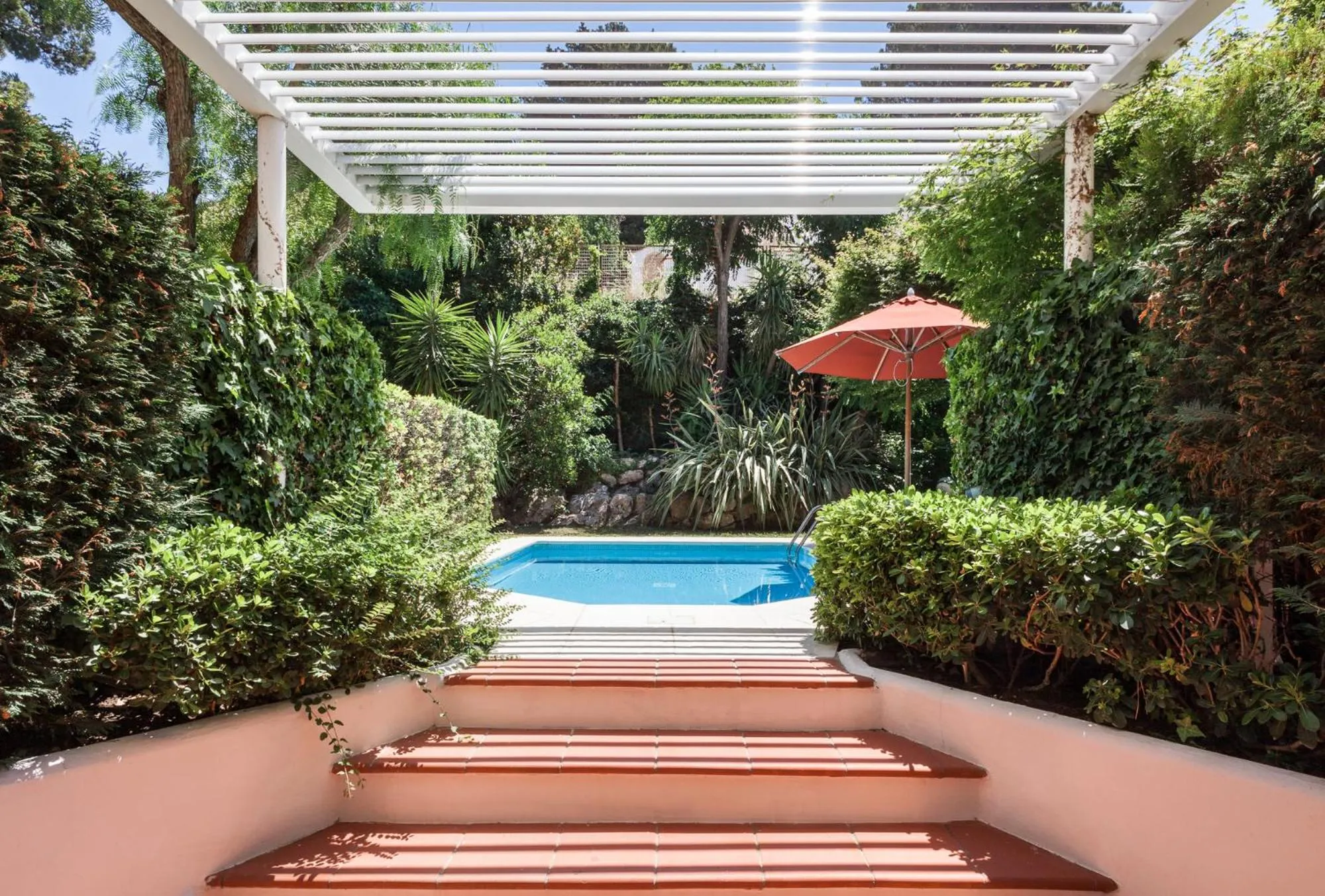 Pool view in Jumeirah Capri Palace