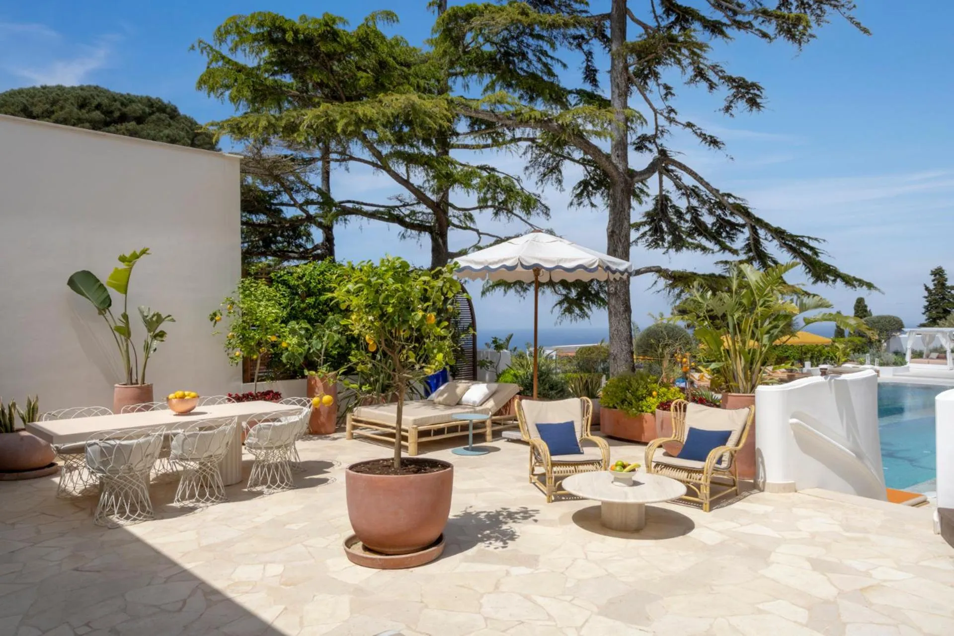 Balcony/Terrace in Jumeirah Capri Palace