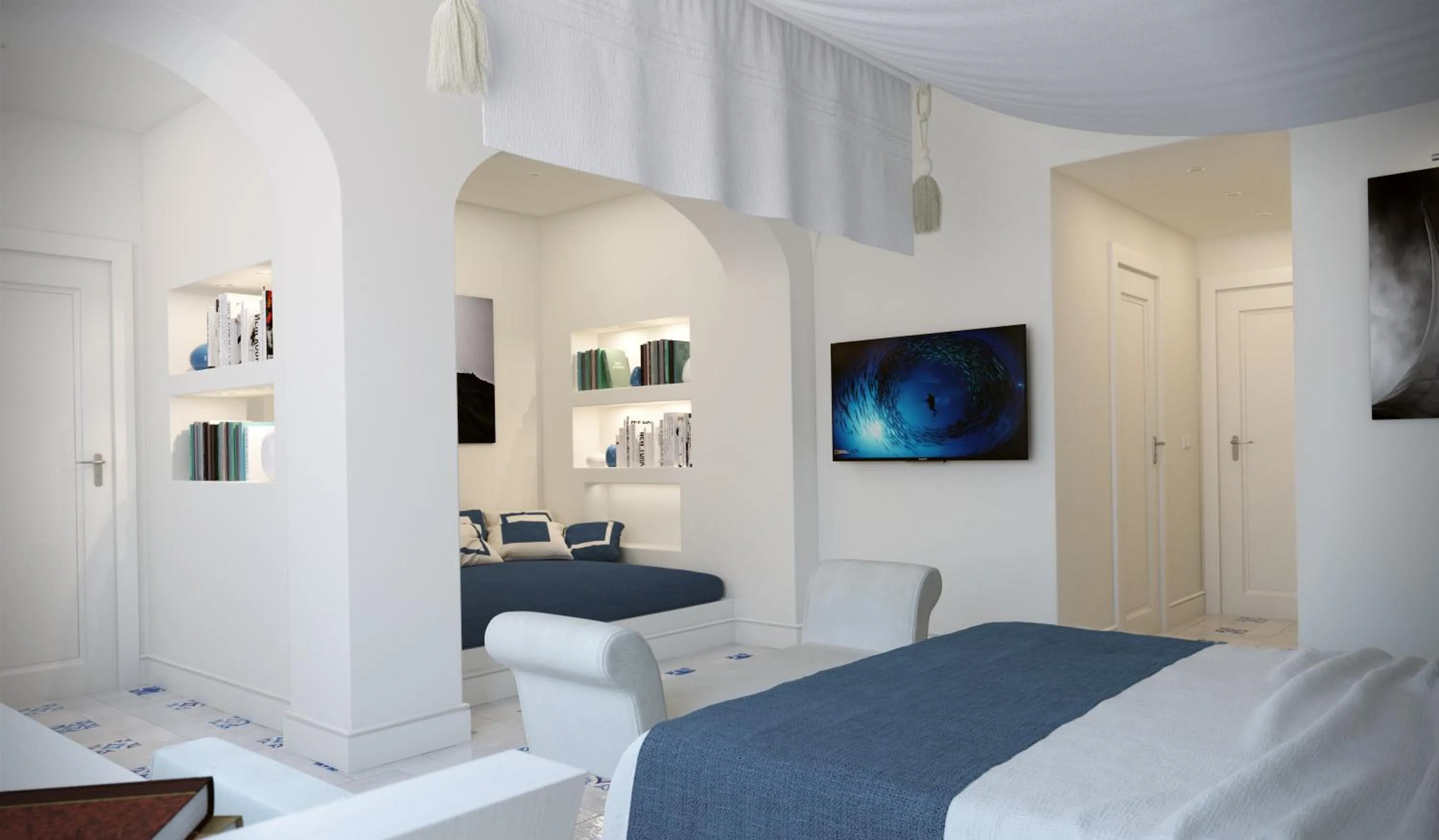 Photo of the whole room, Bed in Jumeirah Capri Palace