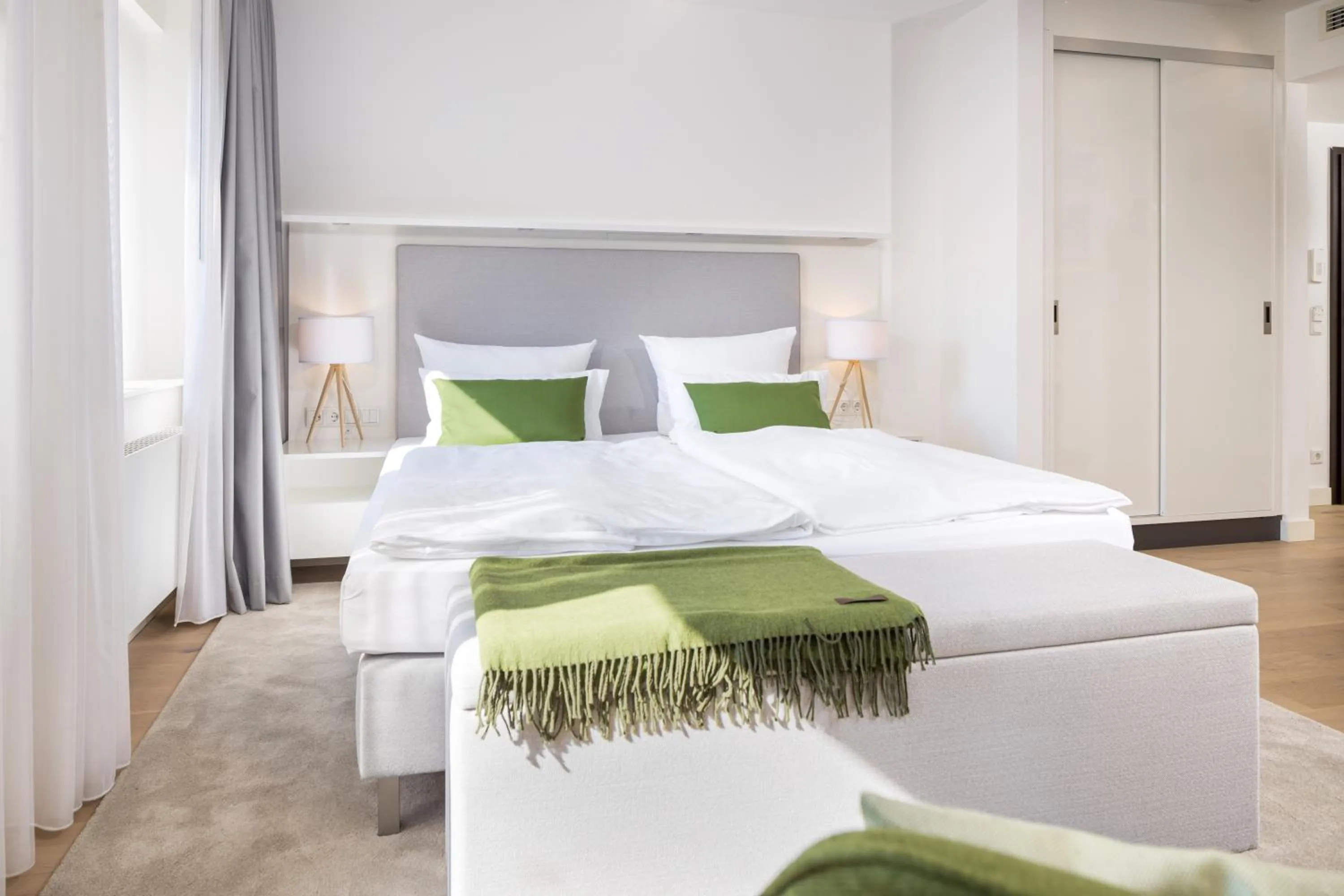 Bed in Bergmann Boardinghouse Osnabrück