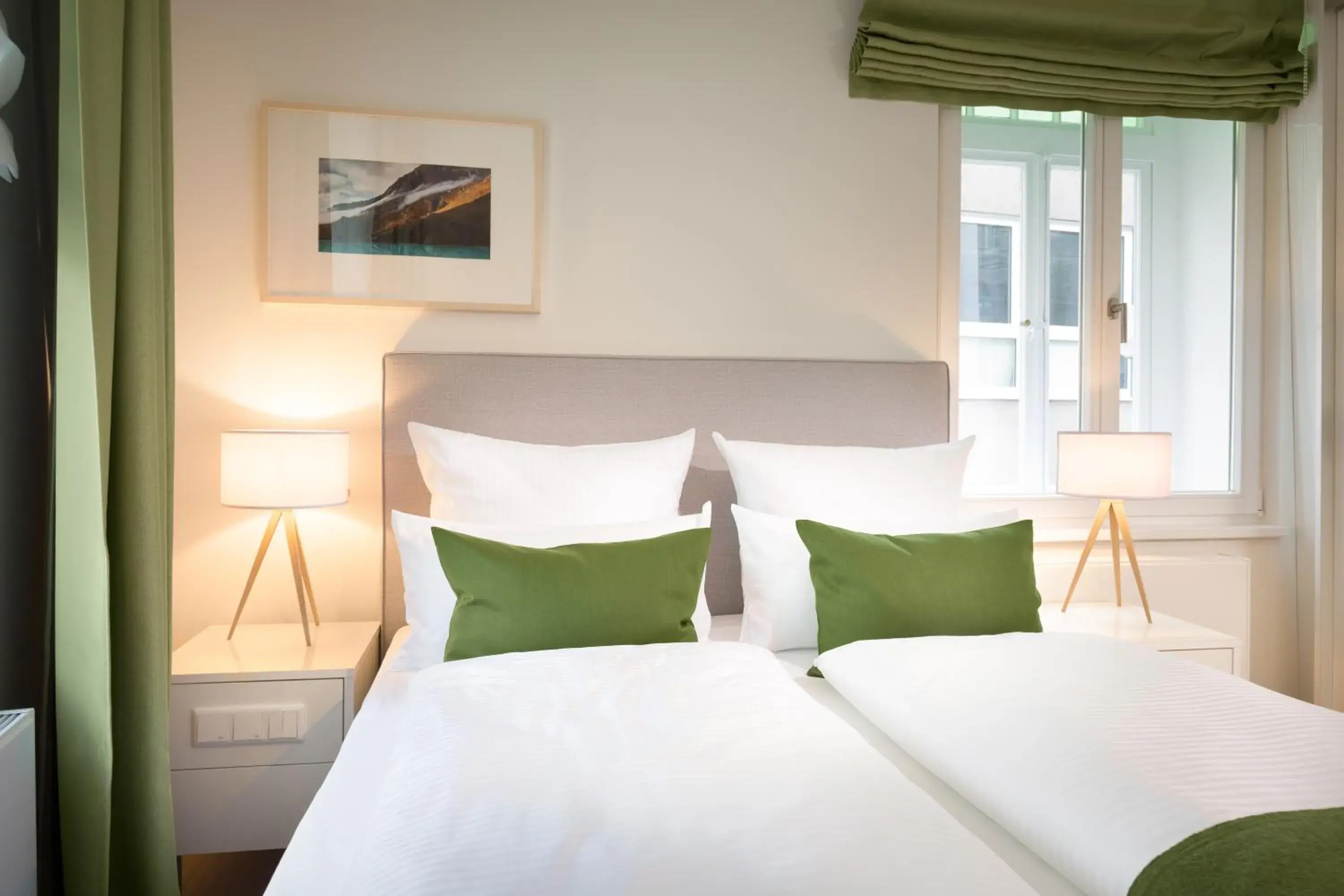 Bed in Bergmann Boardinghouse Osnabrück Bed in Bergmann Boardinghouse Osnabrück