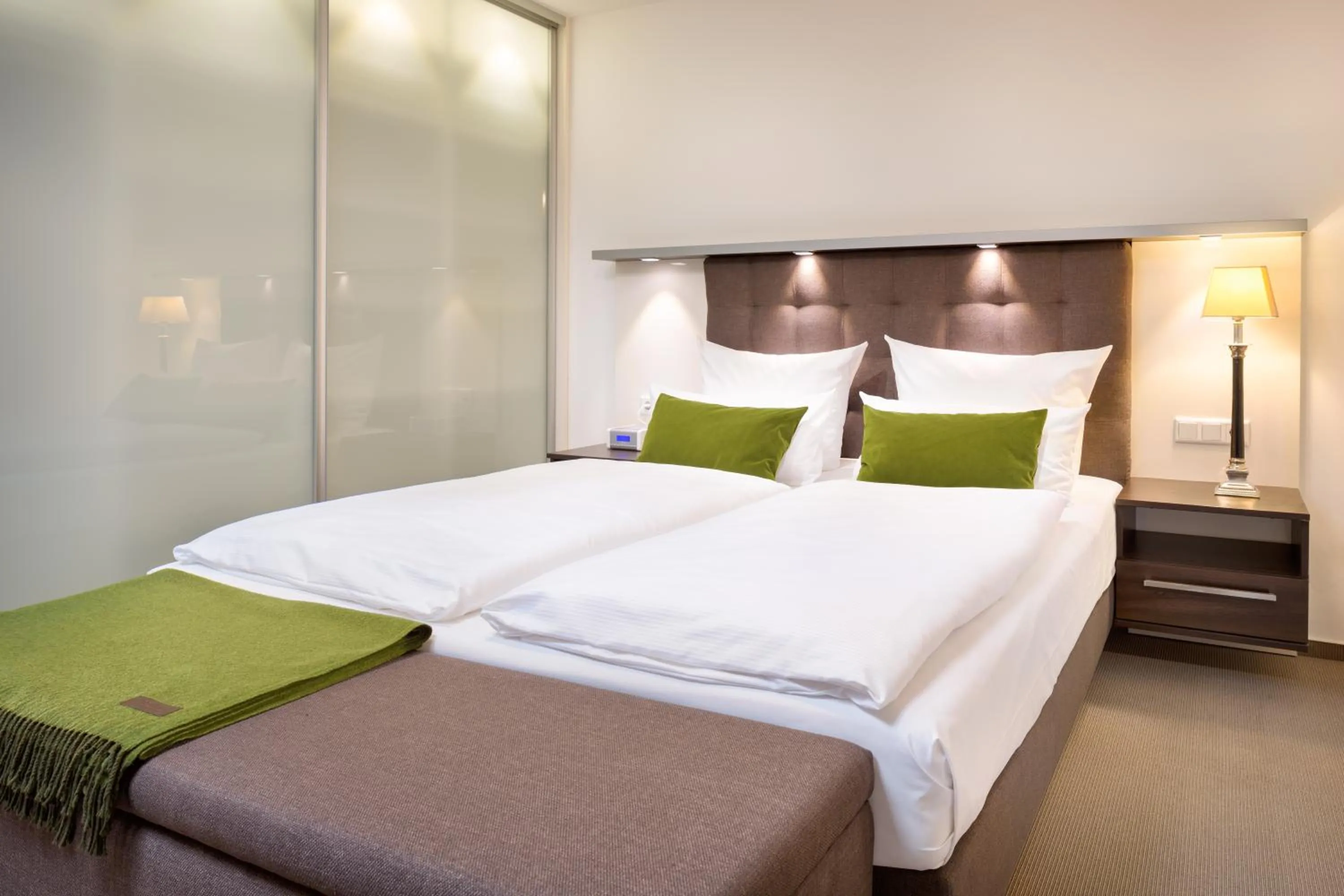 Bed in Bergmann Boardinghouse Osnabrück